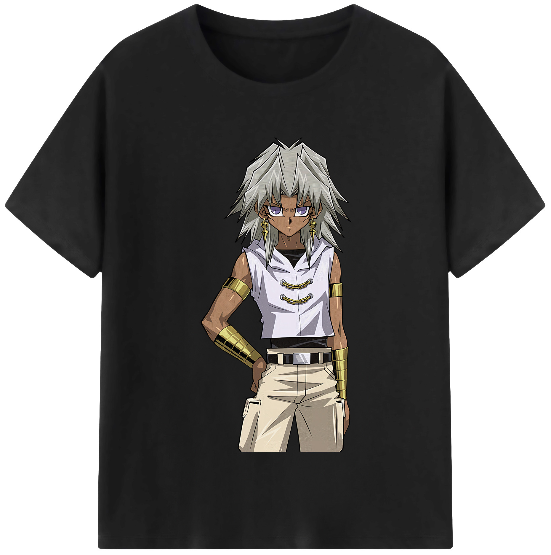 （画像用） 遊☆戯☆王 Yu-Gi-Oh! レディースカジュアルプリントTシャツ（綿100％）