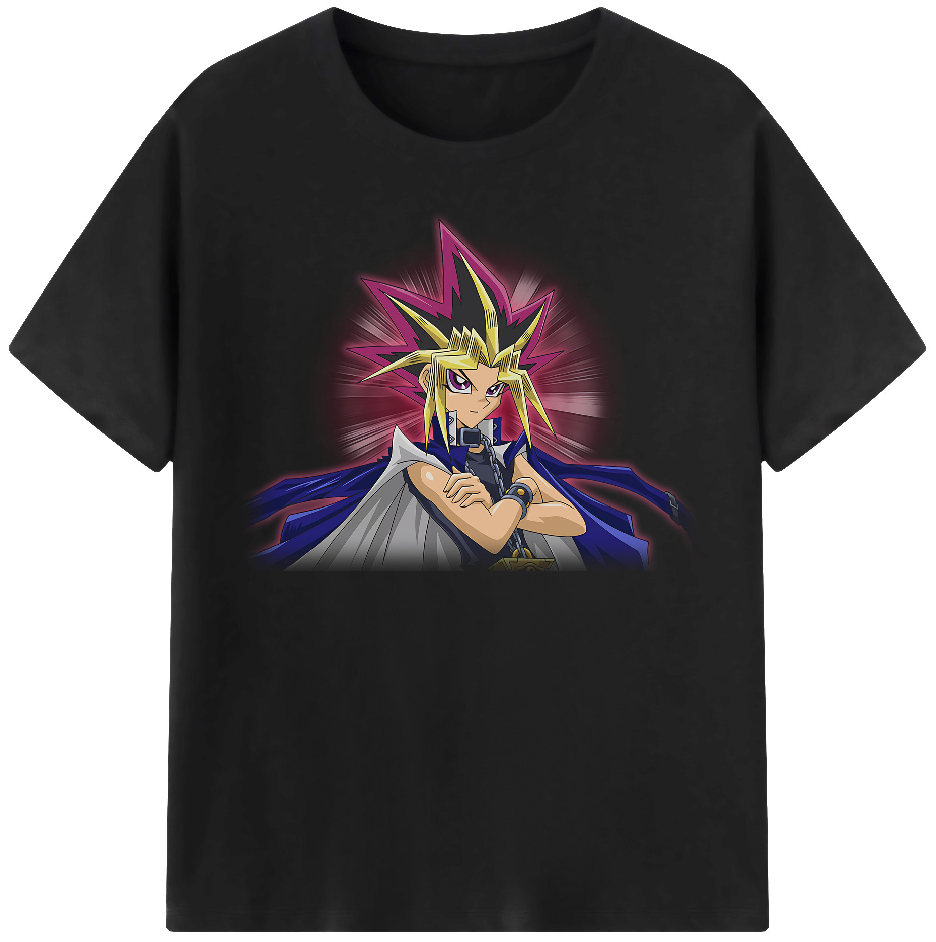 （画像用） 遊☆戯☆王 Yu-Gi-Oh! レディースカジュアルプリントTシャツ（綿100％）