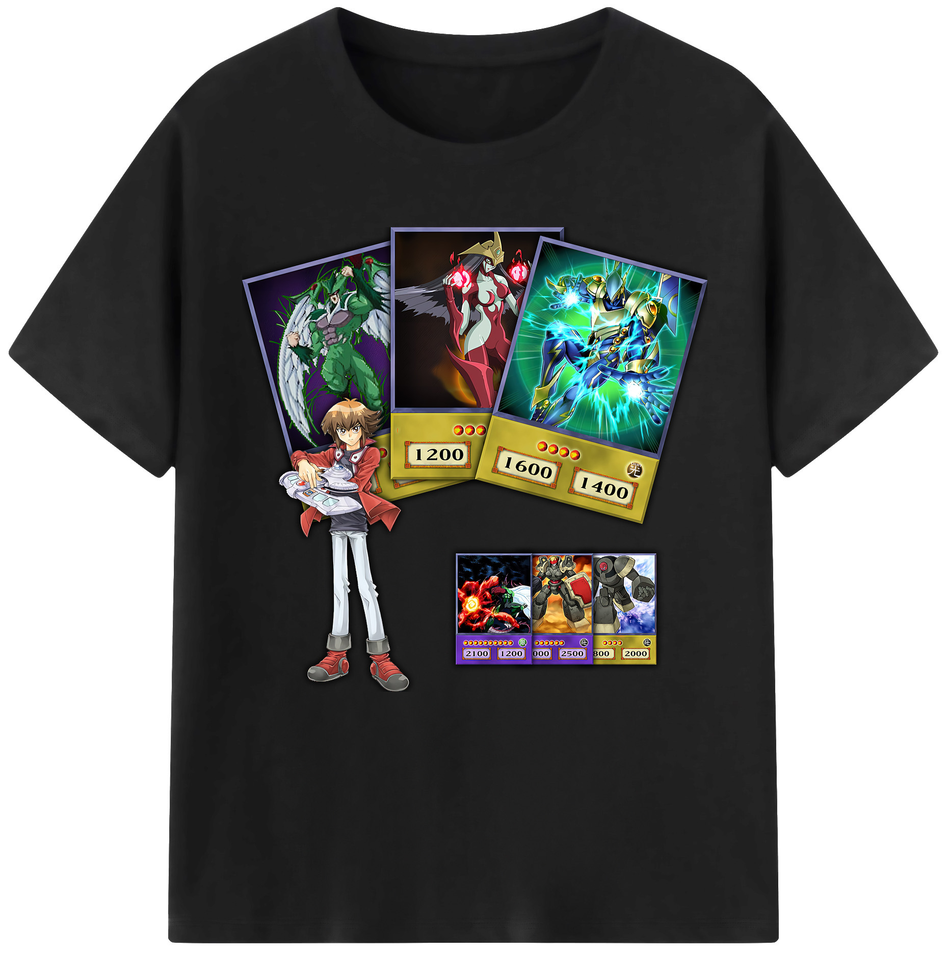 （画像用） 遊☆戯☆王 Yu-Gi-Oh! レディースカジュアルプリントTシャツ（綿100％）