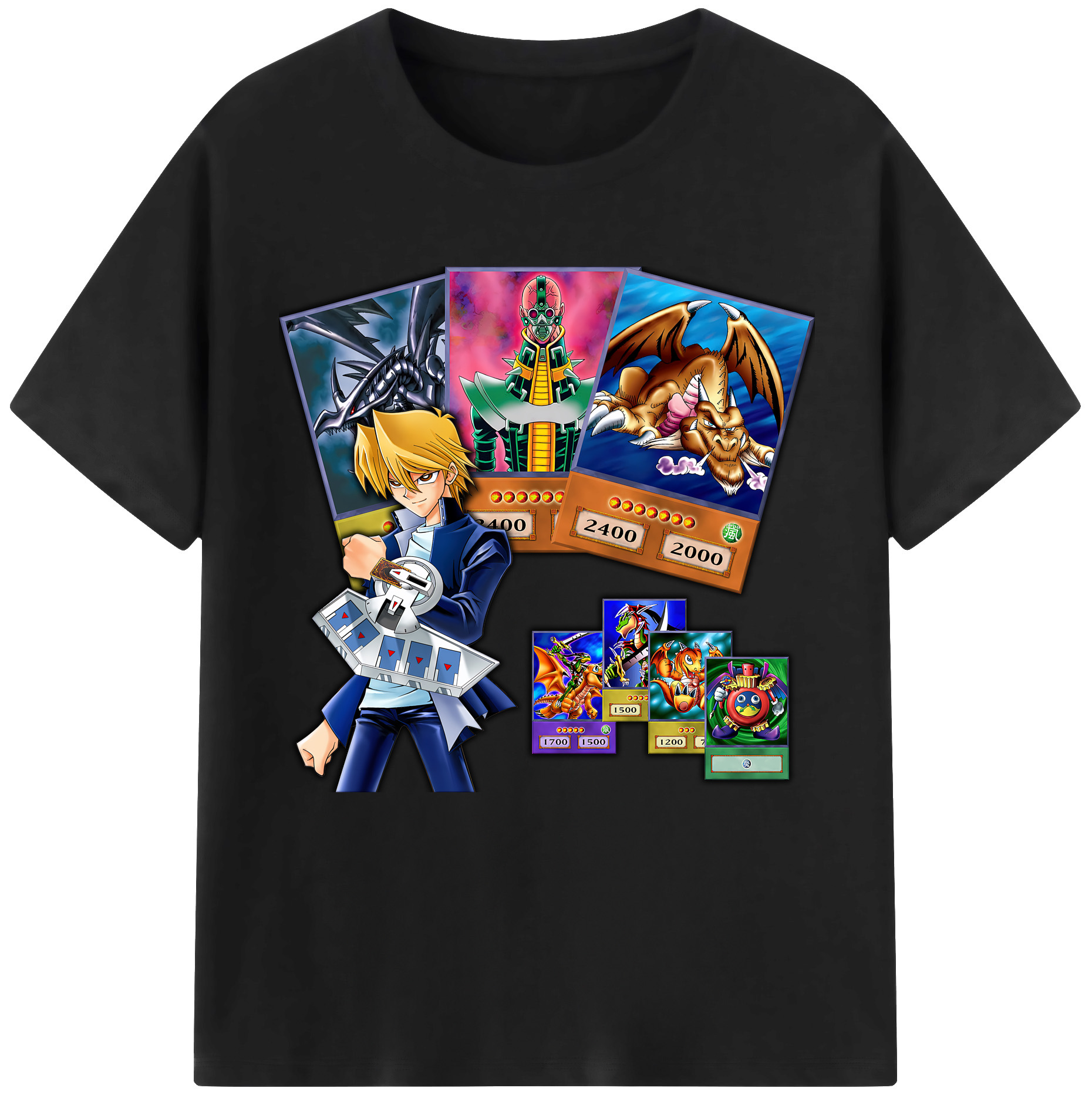 （画像用） 遊☆戯☆王 Yu-Gi-Oh! レディースカジュアルプリントTシャツ（綿100％）