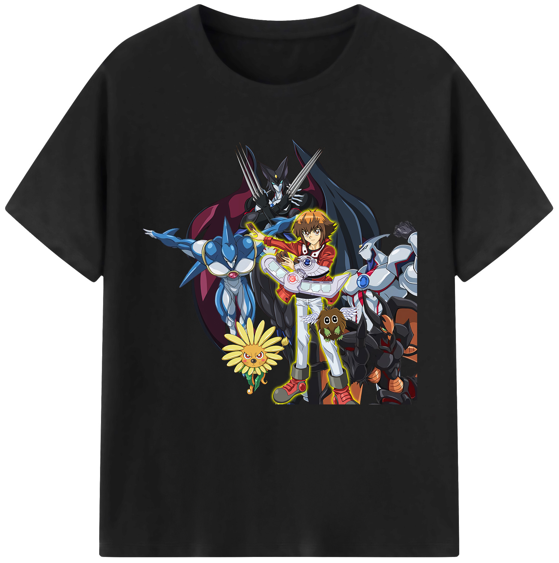 （画像用） 遊☆戯☆王 Yu-Gi-Oh! レディースカジュアルプリントTシャツ（綿100％）