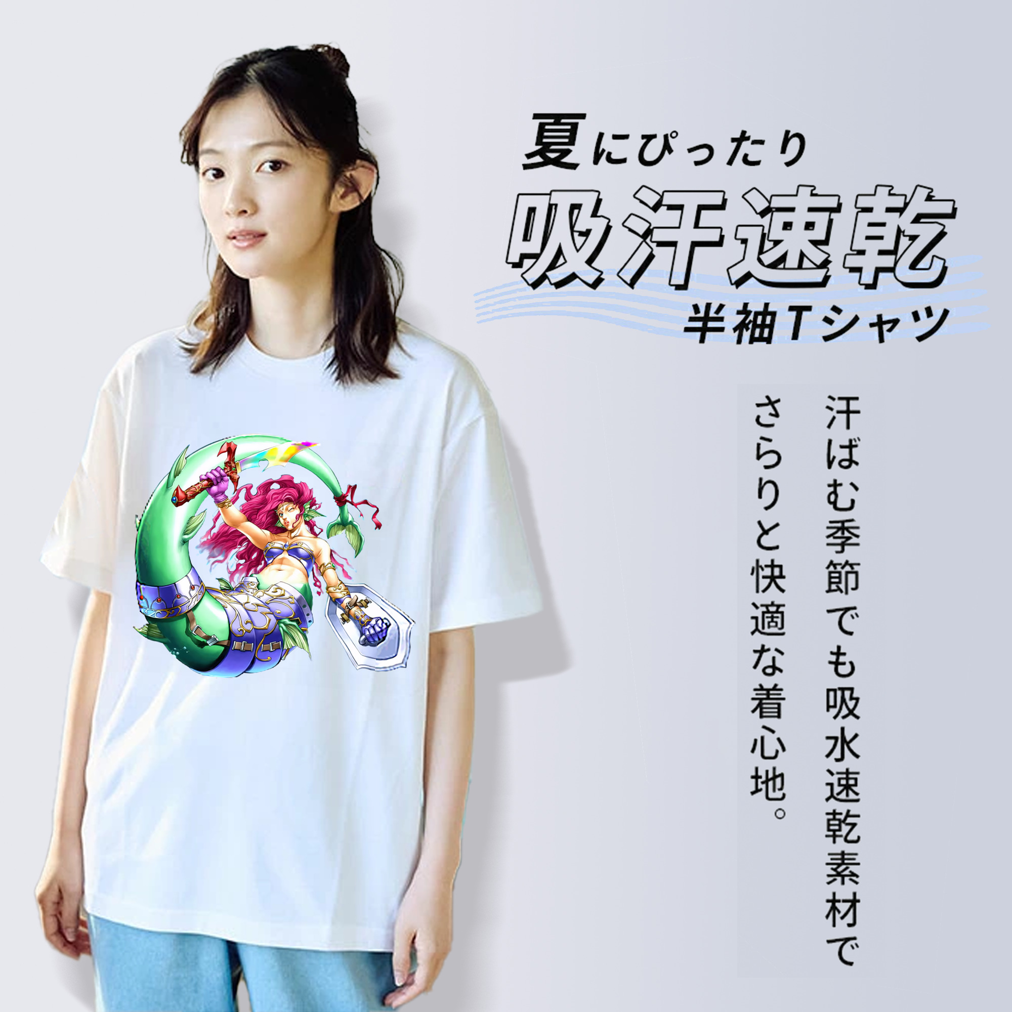 遊☆戯☆王 Yu-Gi-Oh! レディースカジュアルプリントTシャツ（綿100％）