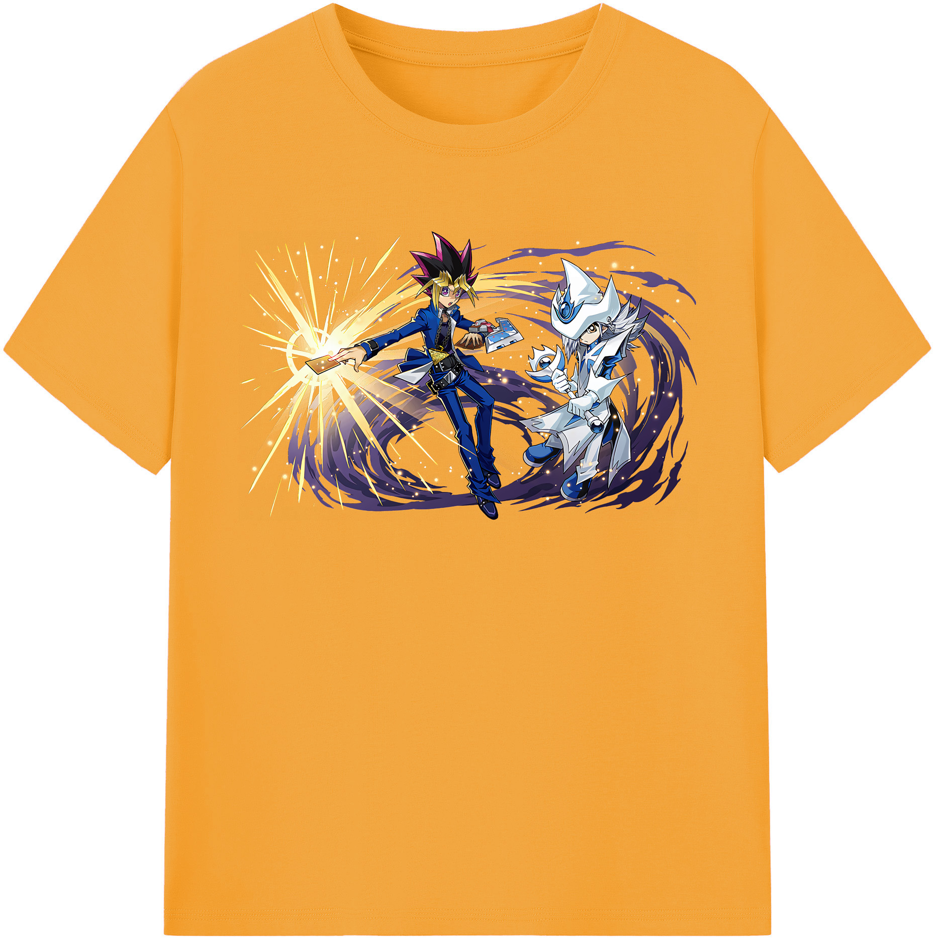 （画像用） 遊☆戯☆王 Yu-Gi-Oh! レディースカジュアルプリントTシャツ（綿100％）