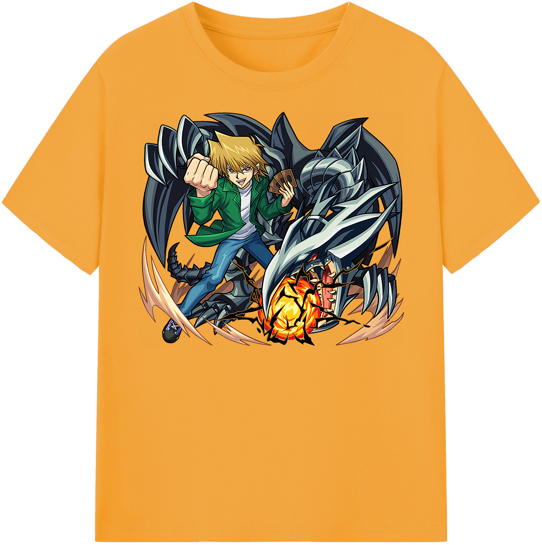 （画像用） 遊☆戯☆王 Yu-Gi-Oh! レディースカジュアルプリントTシャツ（綿100％）