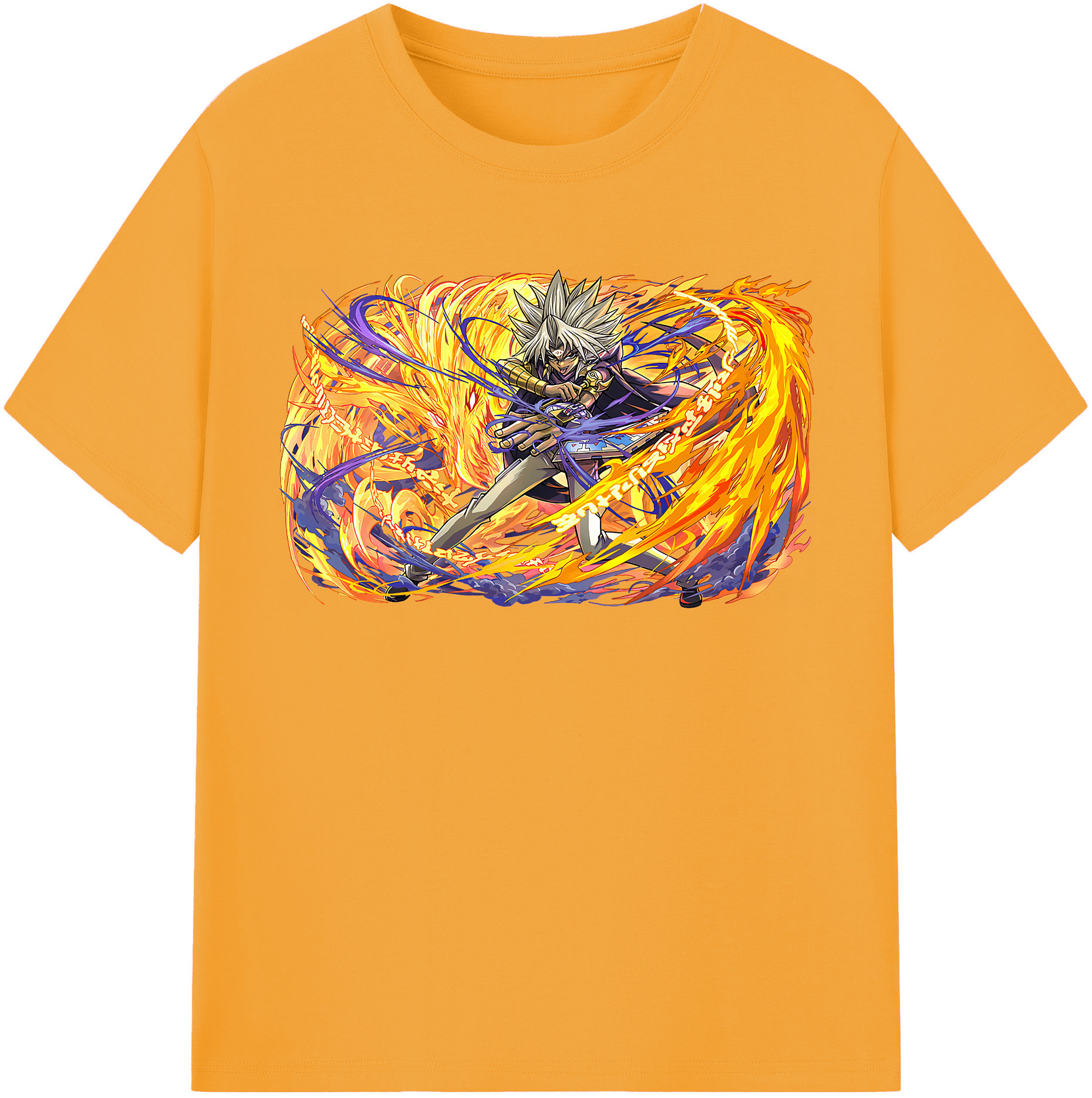 （画像用） 遊☆戯☆王 Yu-Gi-Oh! レディースカジュアルプリントTシャツ（綿100％）