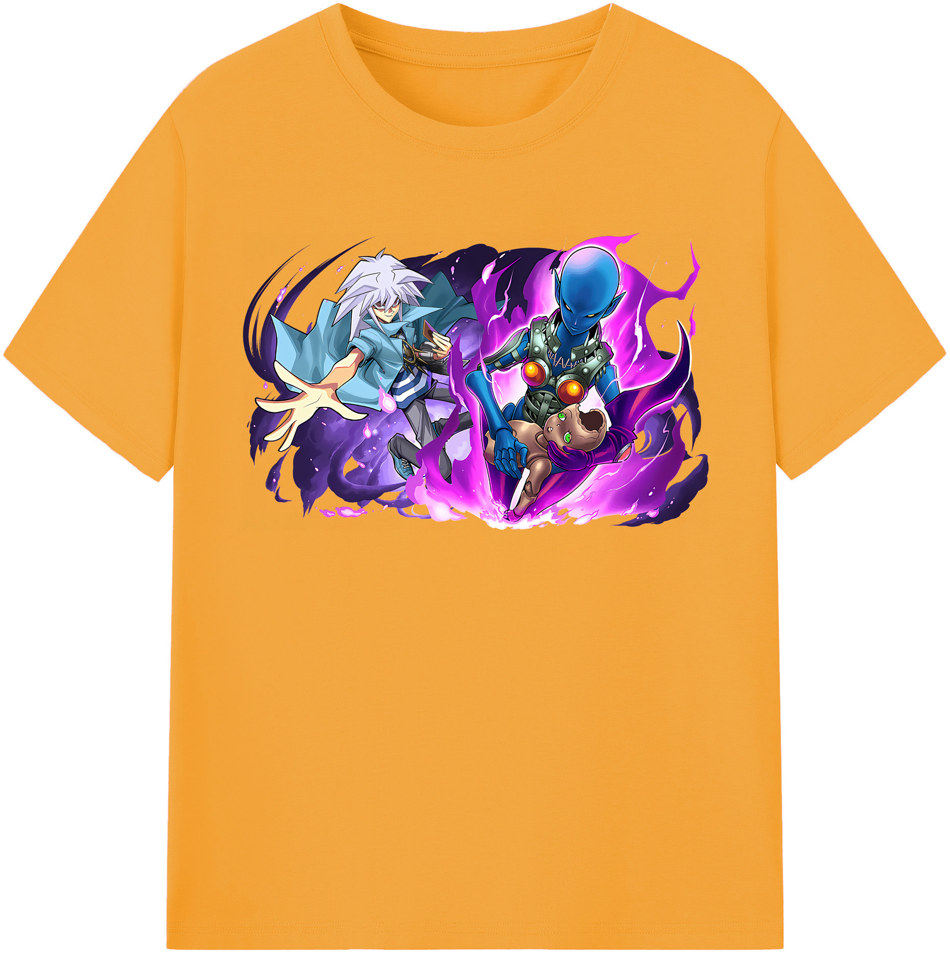 （画像用） 遊☆戯☆王 Yu-Gi-Oh! レディースカジュアルプリントTシャツ（綿100％）