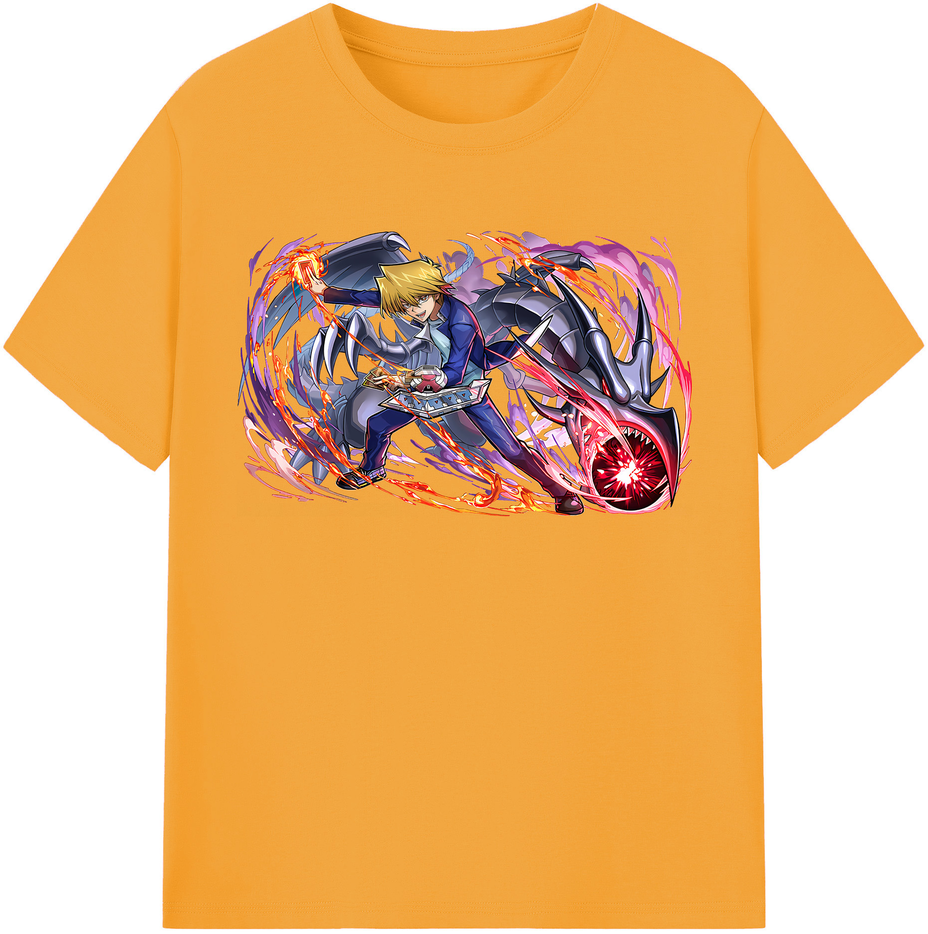 （画像用） 遊☆戯☆王 Yu-Gi-Oh! レディースカジュアルプリントTシャツ（綿100％）