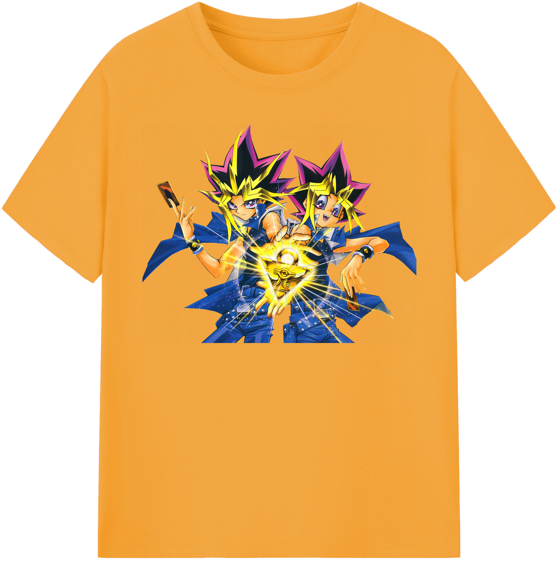 （画像用） 遊☆戯☆王 Yu-Gi-Oh! レディースカジュアルプリントTシャツ（綿100％）