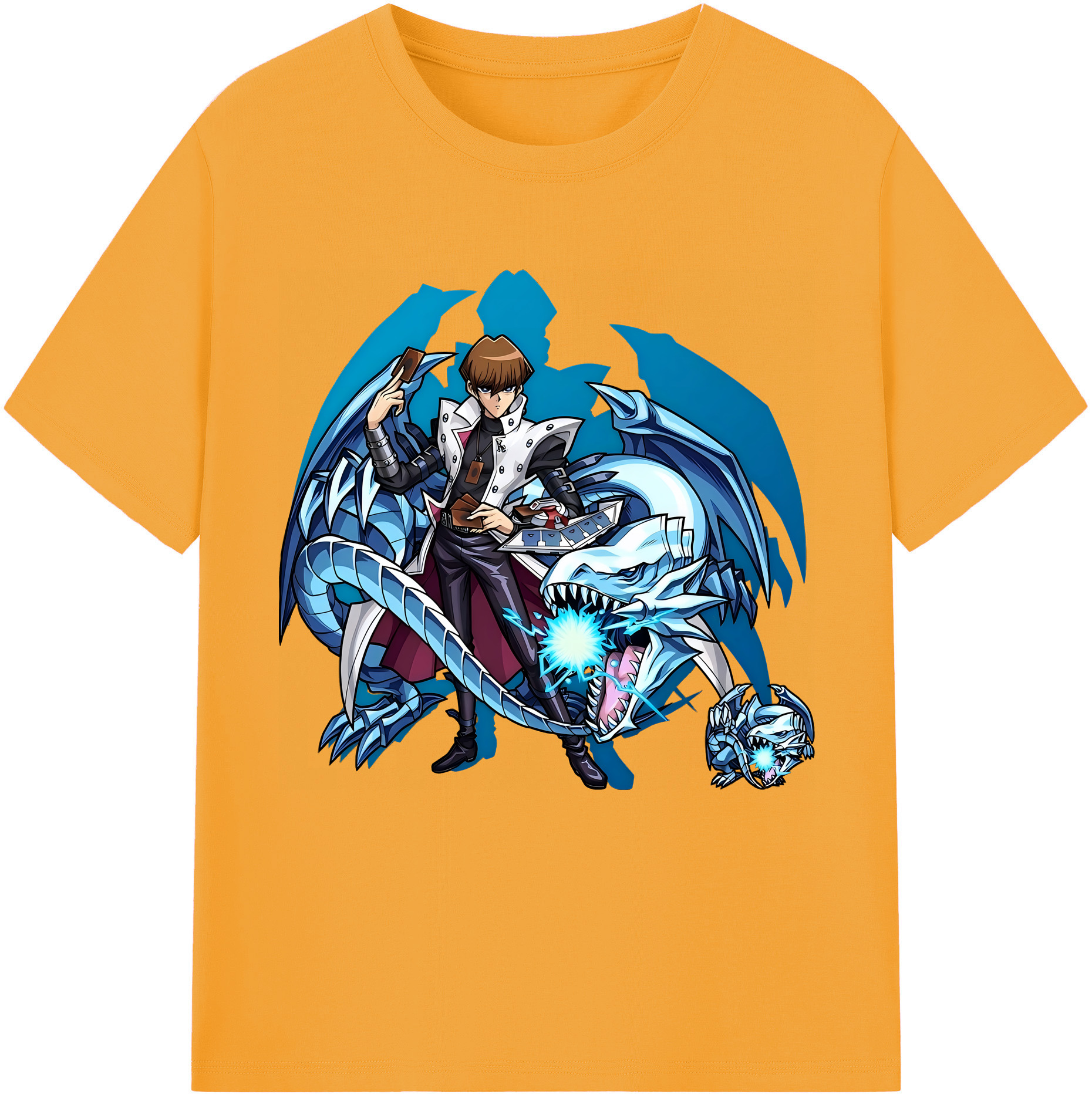 （画像用） 遊☆戯☆王 Yu-Gi-Oh! レディースカジュアルプリントTシャツ（綿100％）