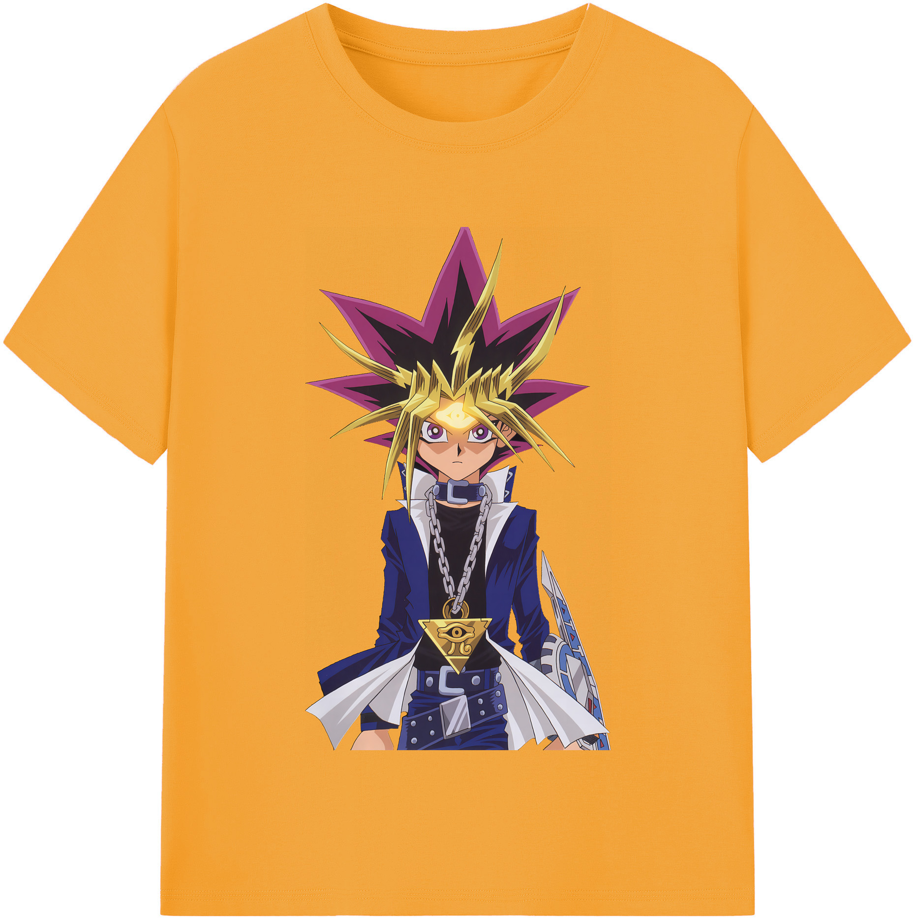（画像用） 遊☆戯☆王 Yu-Gi-Oh! レディースカジュアルプリントTシャツ（綿100％）