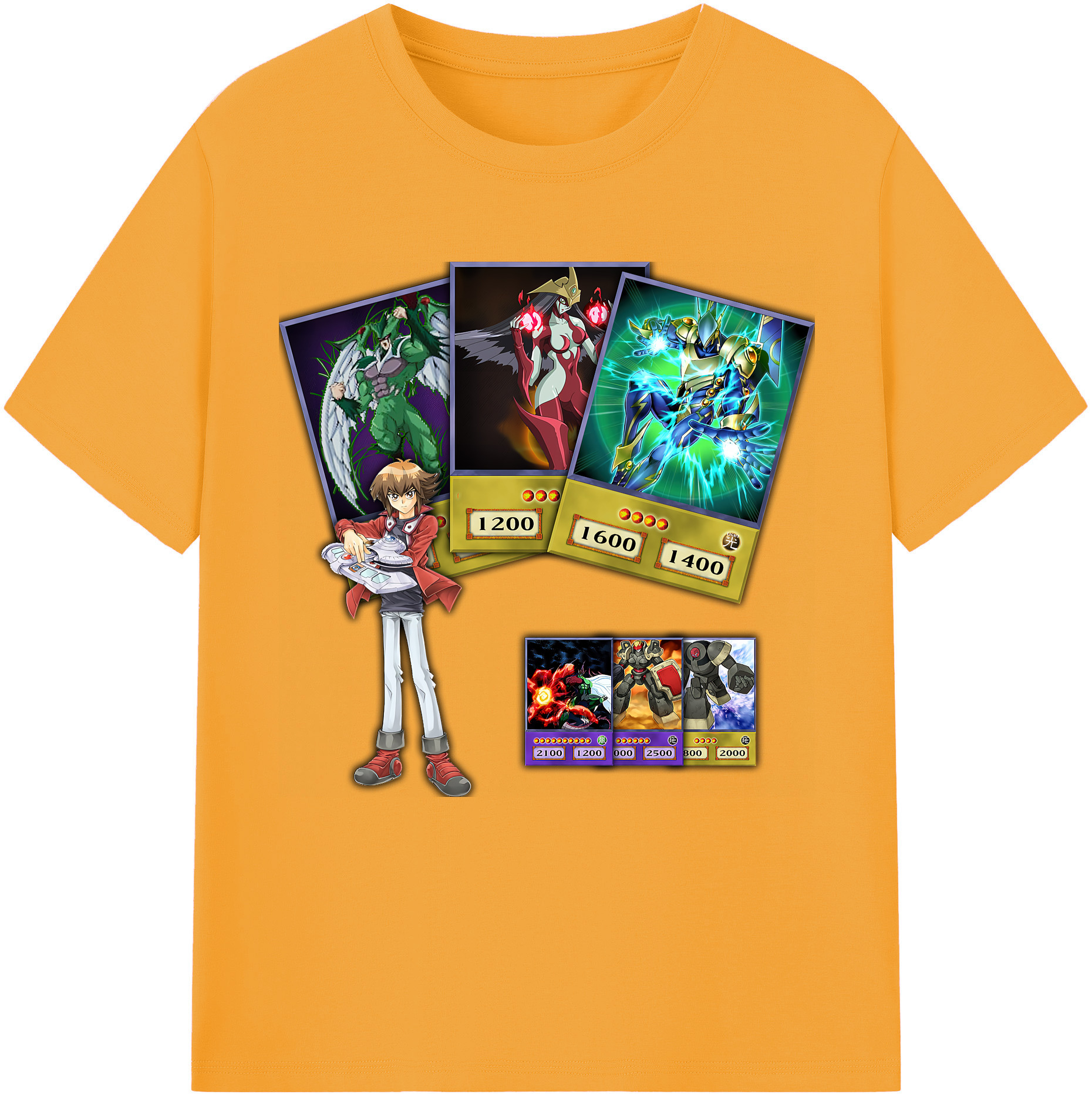 （画像用） 遊☆戯☆王 Yu-Gi-Oh! レディースカジュアルプリントTシャツ（綿100％）