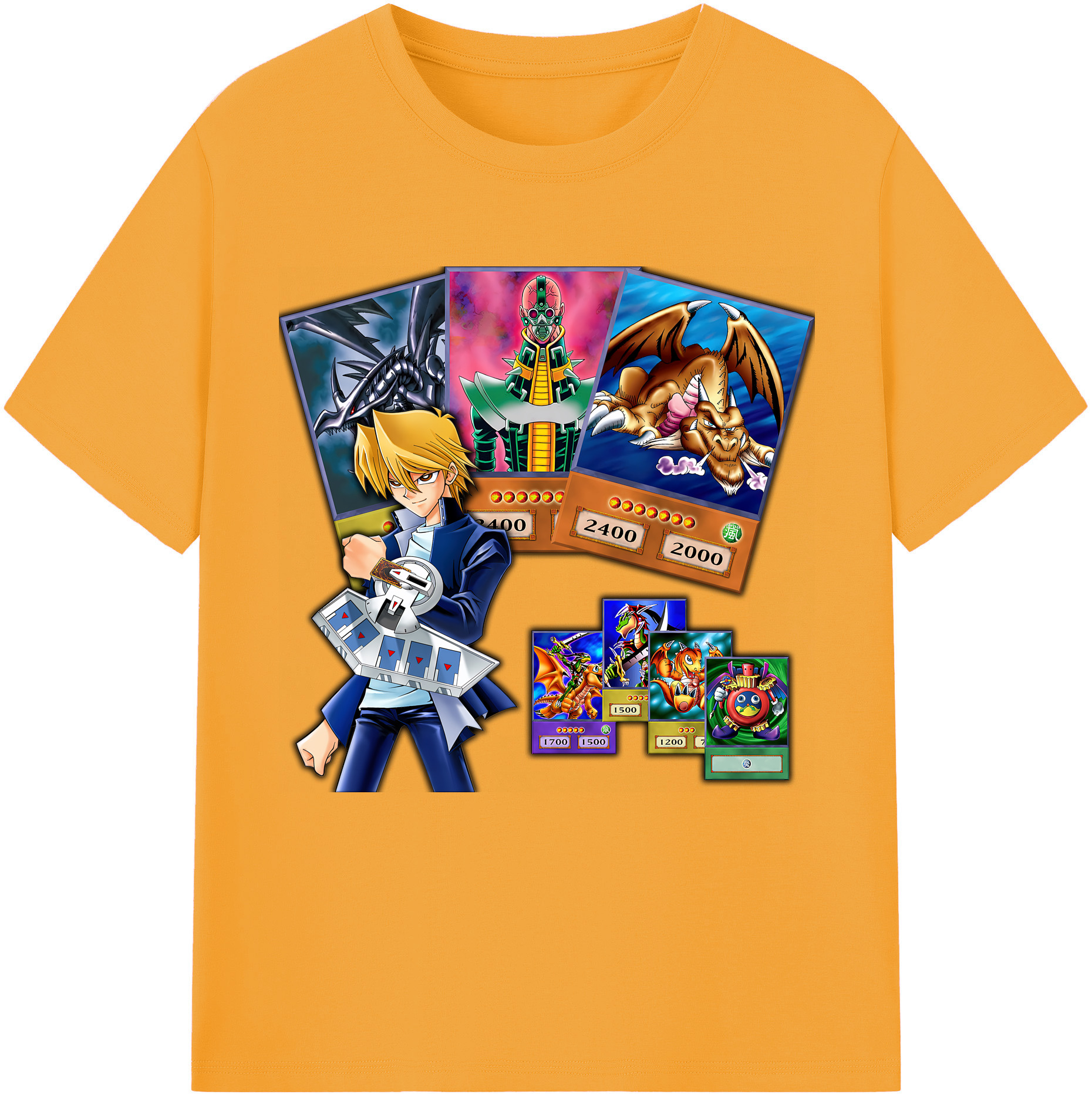 （画像用） 遊☆戯☆王 Yu-Gi-Oh! レディースカジュアルプリントTシャツ（綿100％）