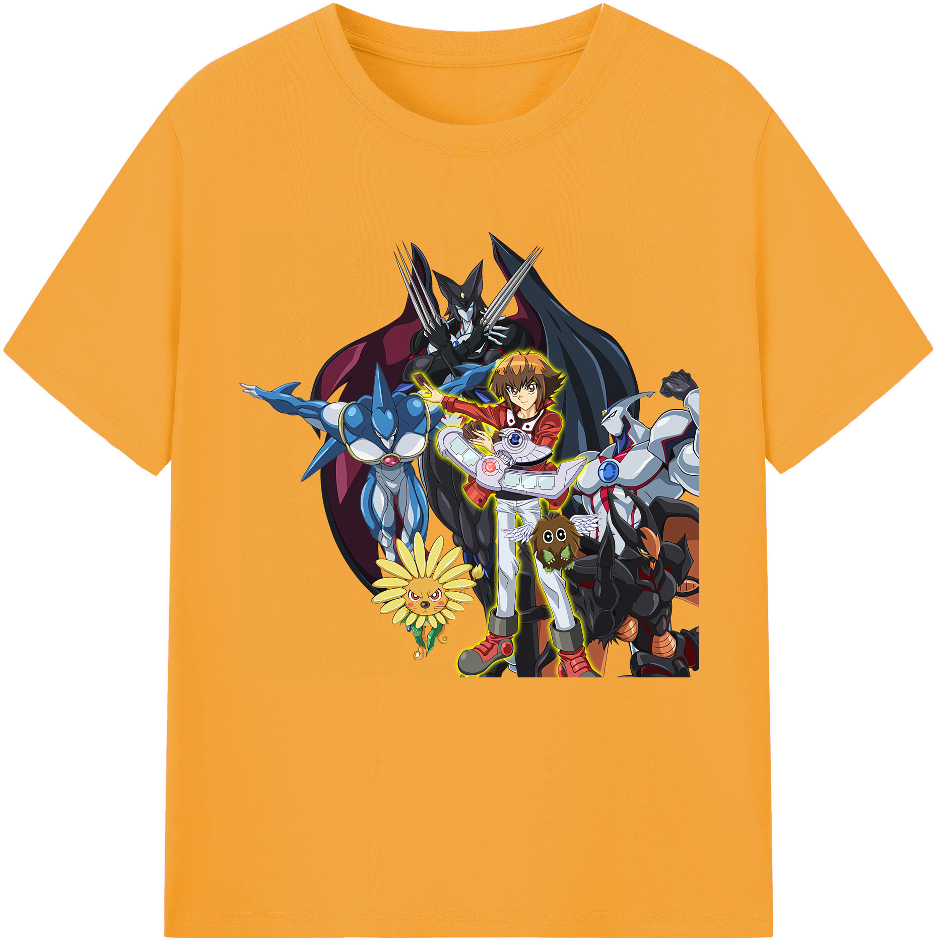 （画像用） 遊☆戯☆王 Yu-Gi-Oh! レディースカジュアルプリントTシャツ（綿100％）