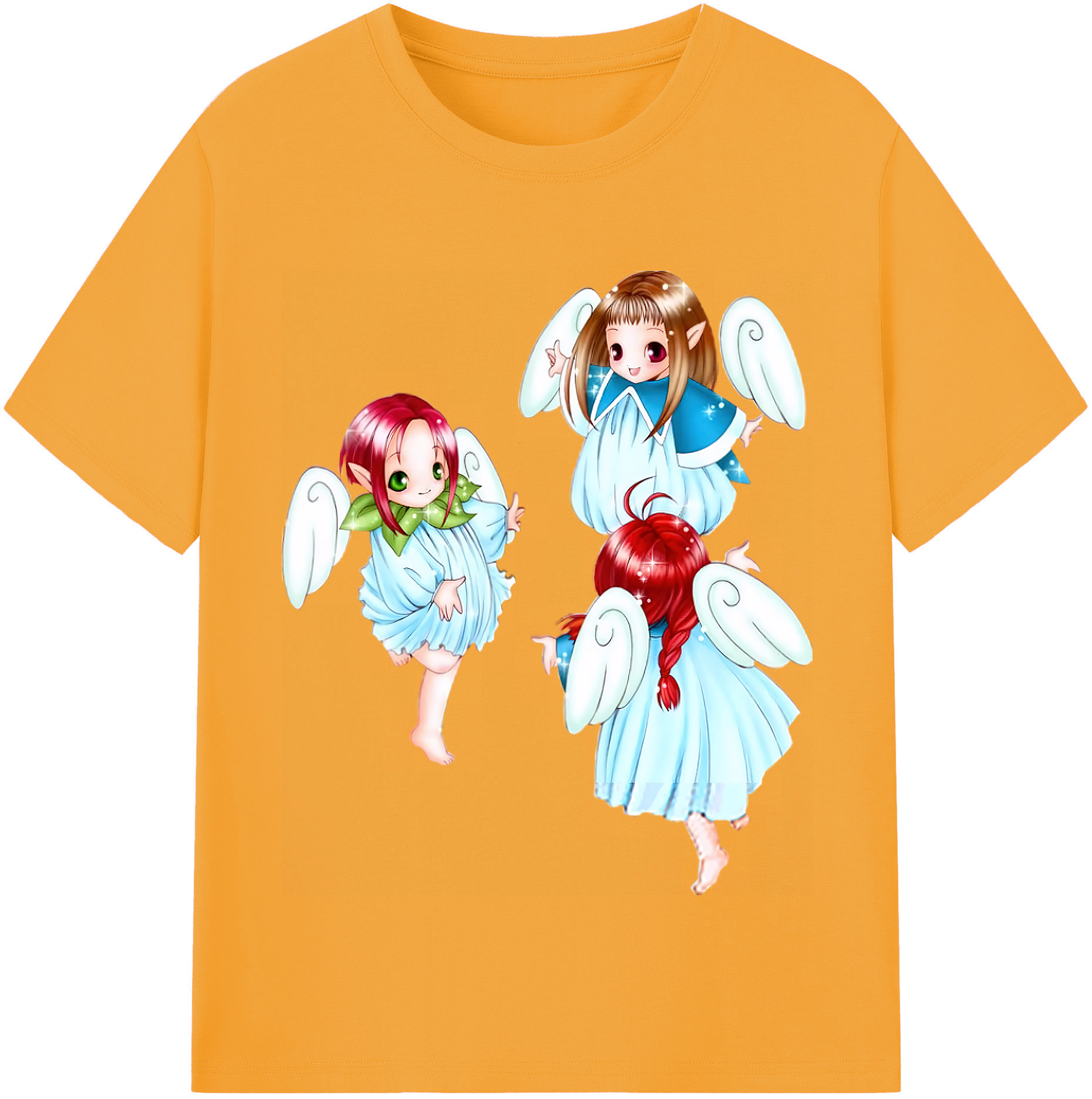（画像用） 遊☆戯☆王 Yu-Gi-Oh! レディースカジュアルプリントTシャツ（綿100％）