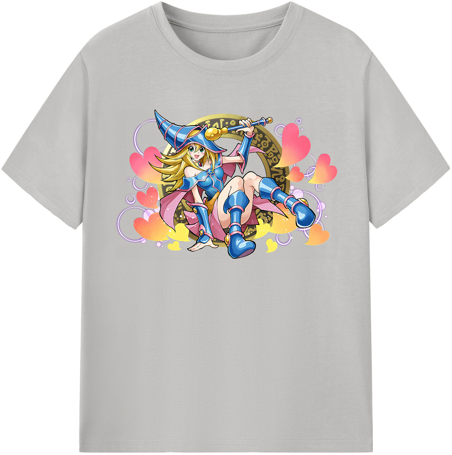（画像用） 遊☆戯☆王 Yu-Gi-Oh! レディースカジュアルプリントTシャツ（綿100％）