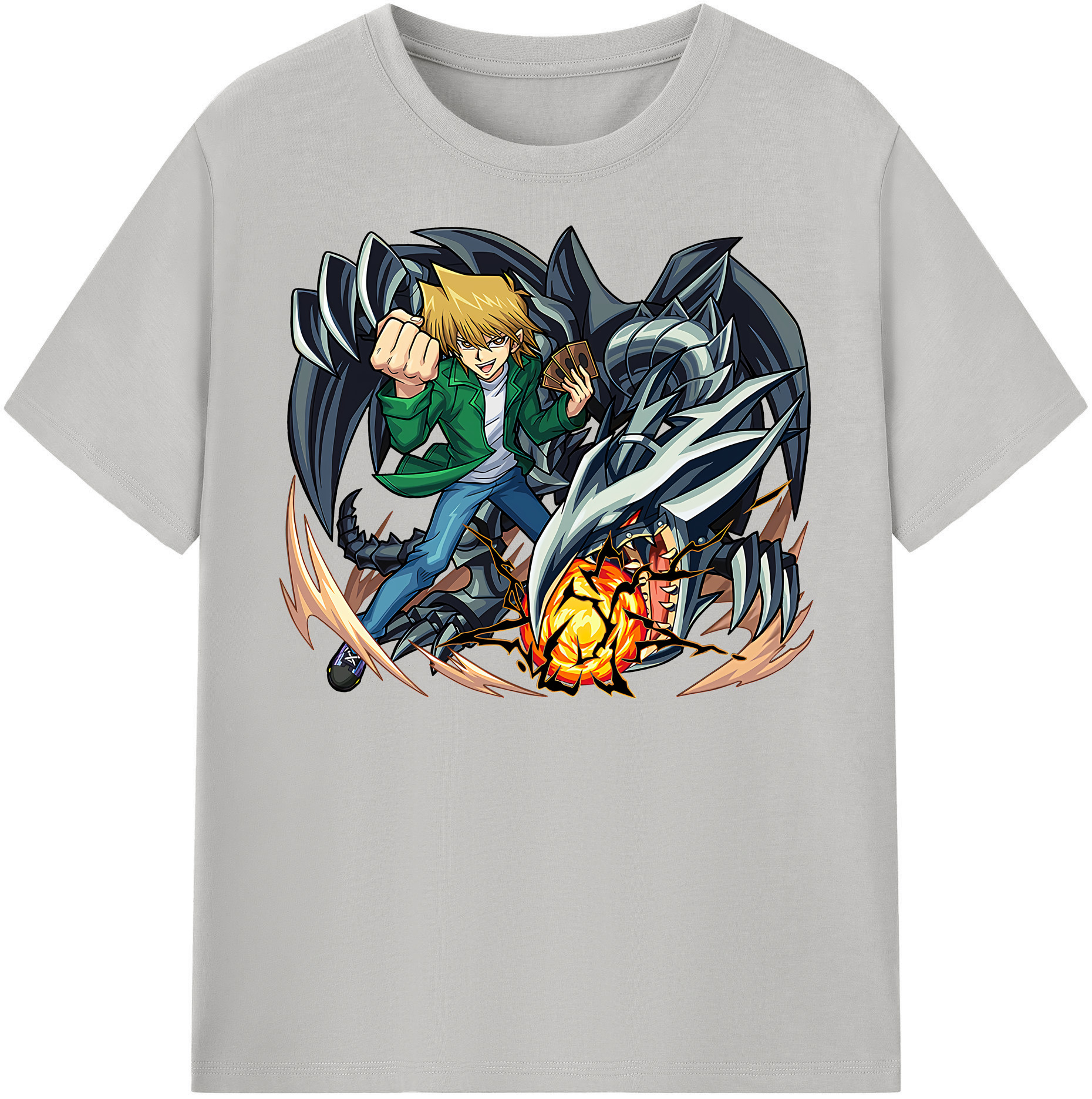 （画像用） 遊☆戯☆王 Yu-Gi-Oh! レディースカジュアルプリントTシャツ（綿100％）