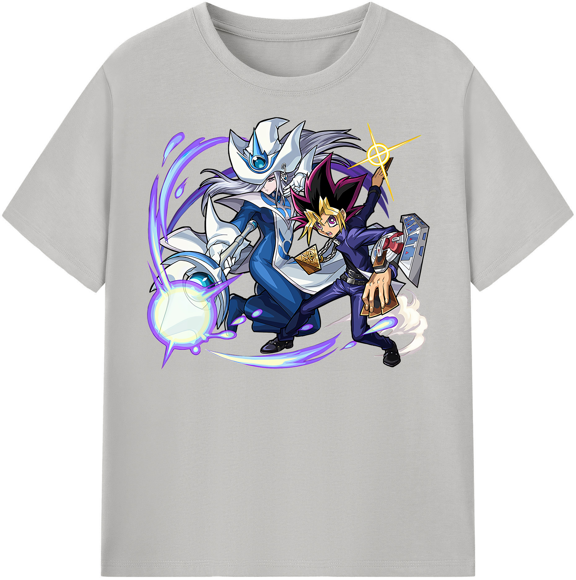 （画像用） 遊☆戯☆王 Yu-Gi-Oh! レディースカジュアルプリントTシャツ（綿100％）