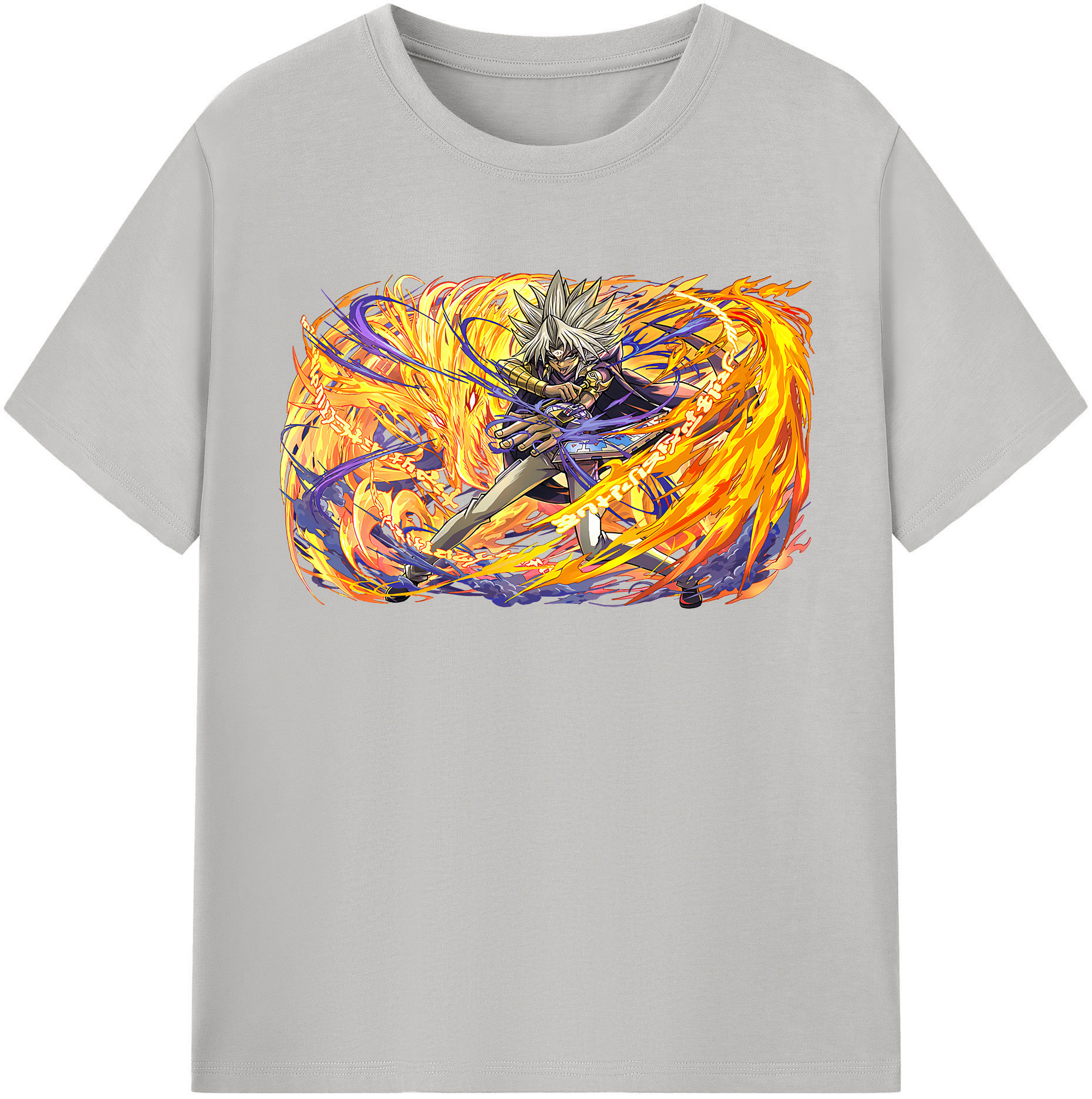 （画像用） 遊☆戯☆王 Yu-Gi-Oh! レディースカジュアルプリントTシャツ（綿100％）