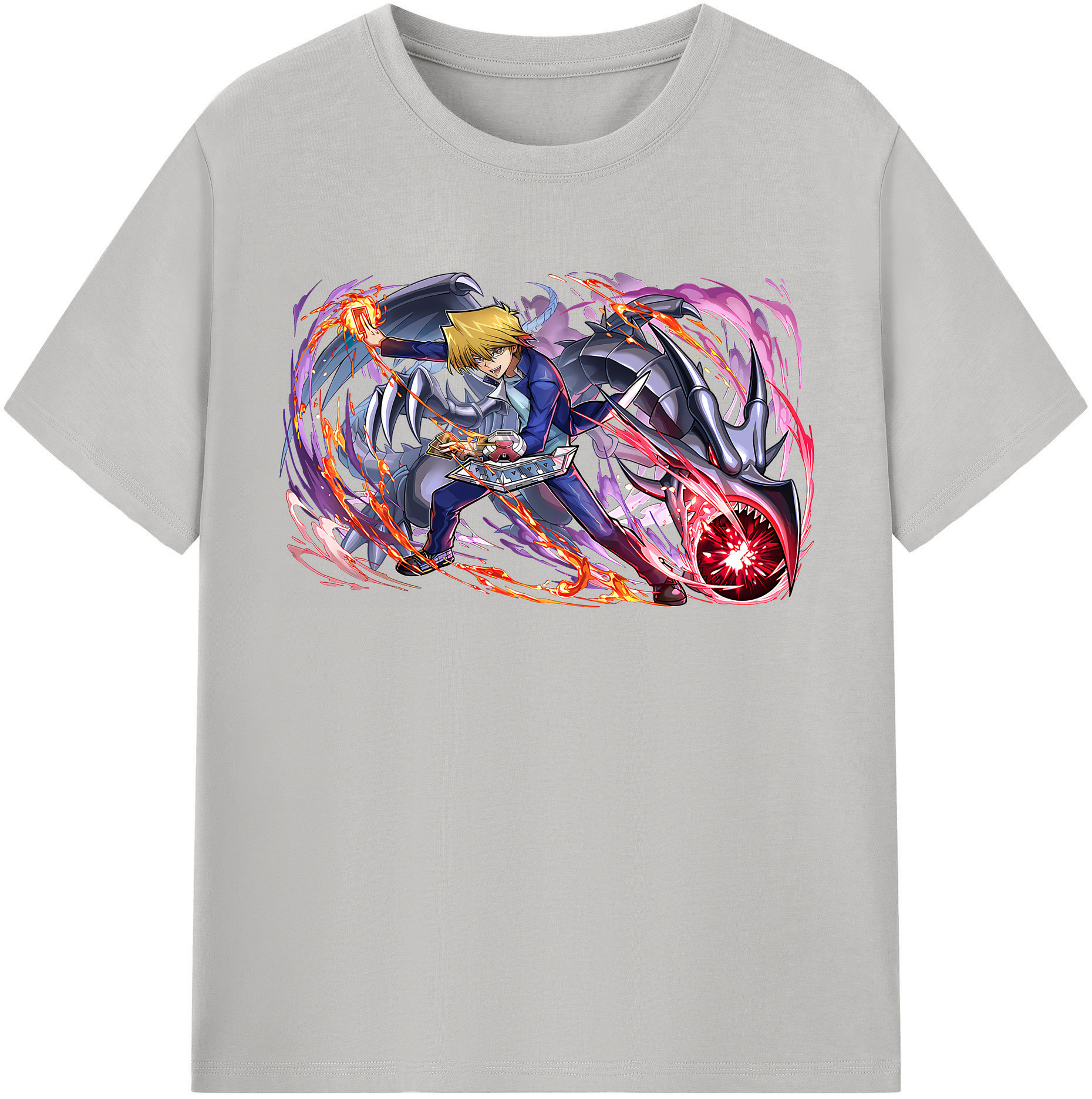 （画像用） 遊☆戯☆王 Yu-Gi-Oh! レディースカジュアルプリントTシャツ（綿100％）