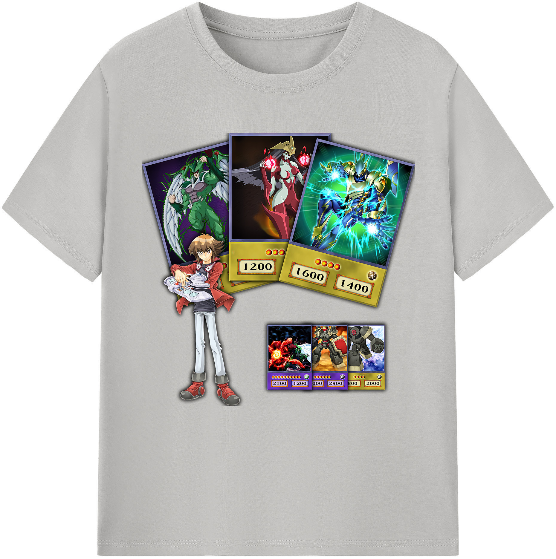 （画像用） 遊☆戯☆王 Yu-Gi-Oh! レディースカジュアルプリントTシャツ（綿100％）