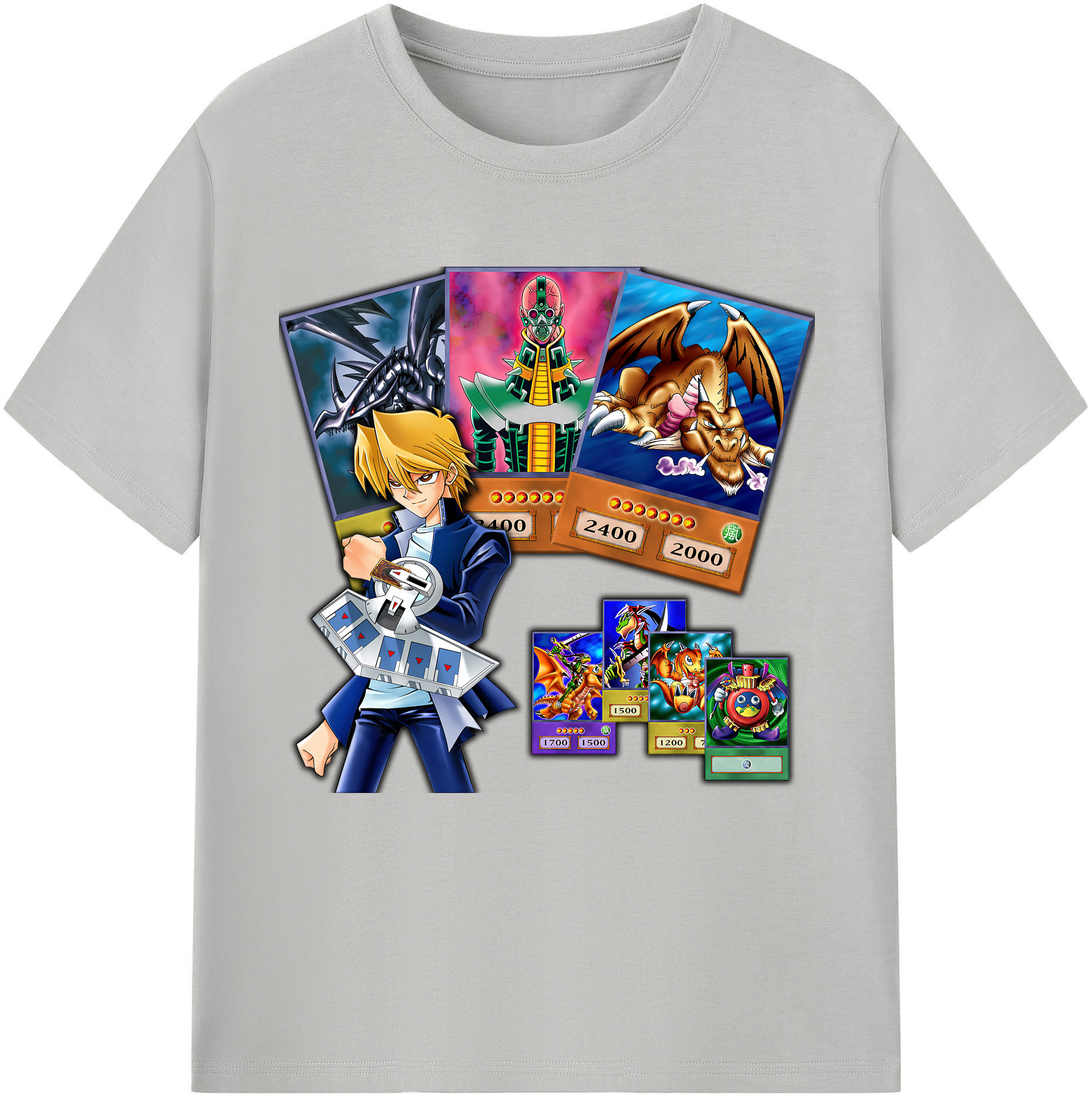 （画像用） 遊☆戯☆王 Yu-Gi-Oh! レディースカジュアルプリントTシャツ（綿100％）