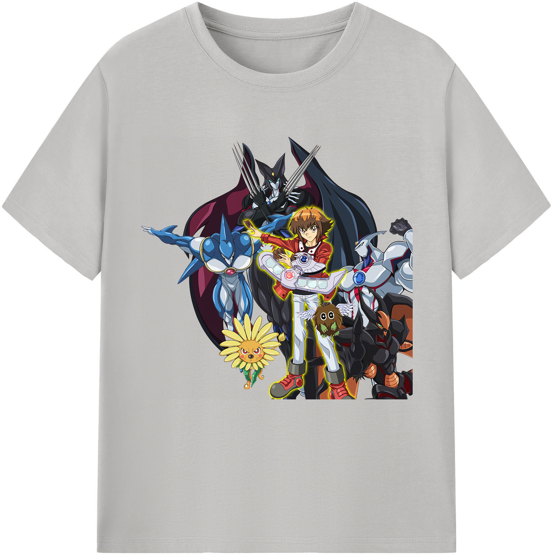 （画像用） 遊☆戯☆王 Yu-Gi-Oh! レディースカジュアルプリントTシャツ（綿100％）