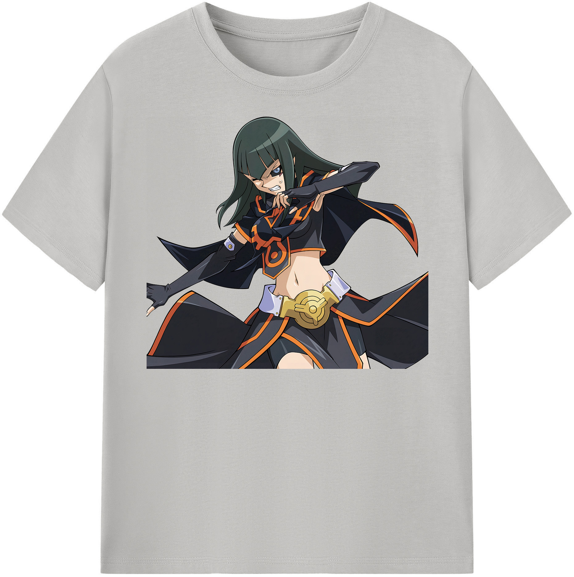 （画像用） 遊☆戯☆王 Yu-Gi-Oh! レディースカジュアルプリントTシャツ（綿100％）