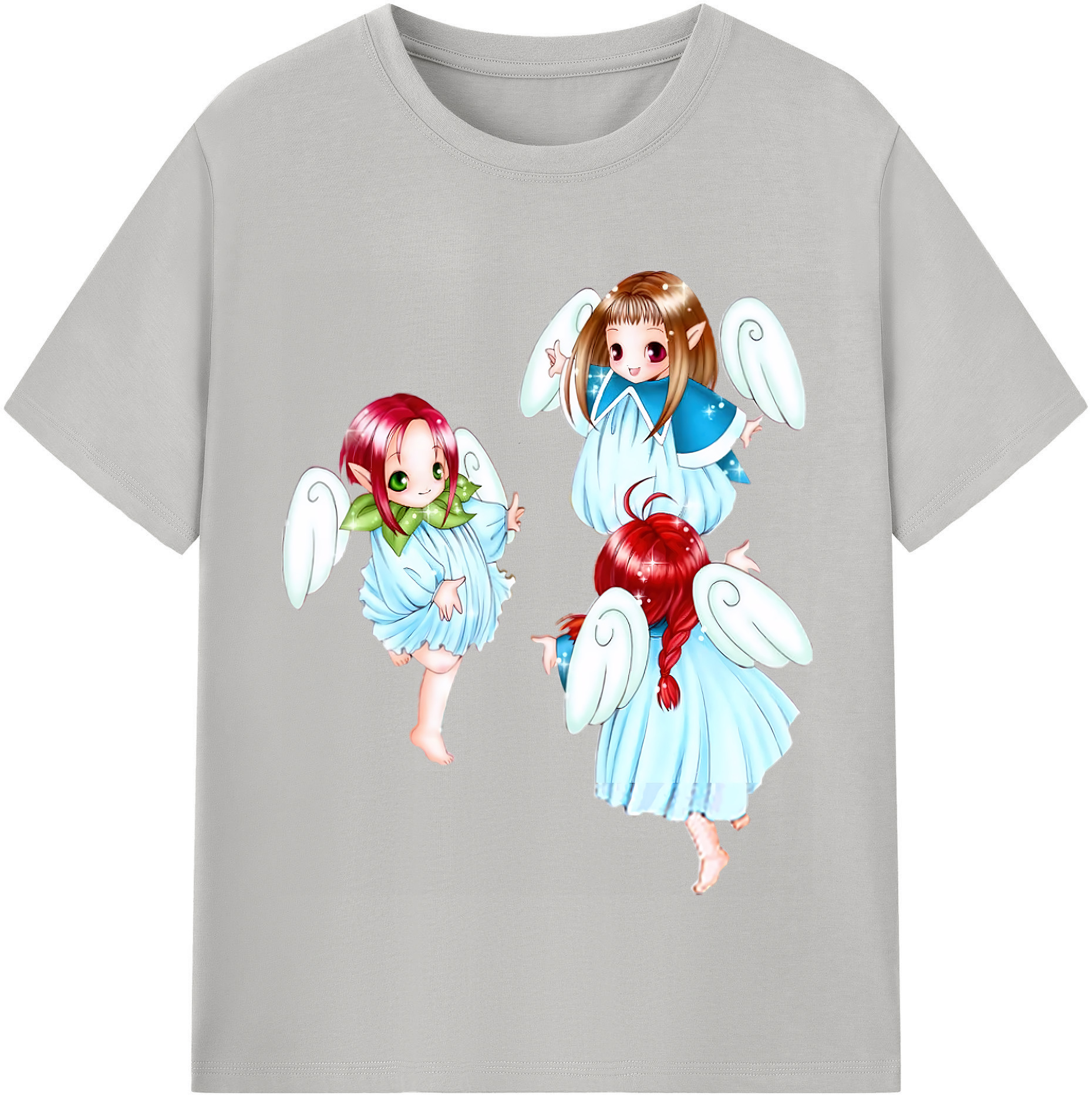 （画像用） 遊☆戯☆王 Yu-Gi-Oh! レディースカジュアルプリントTシャツ（綿100％）