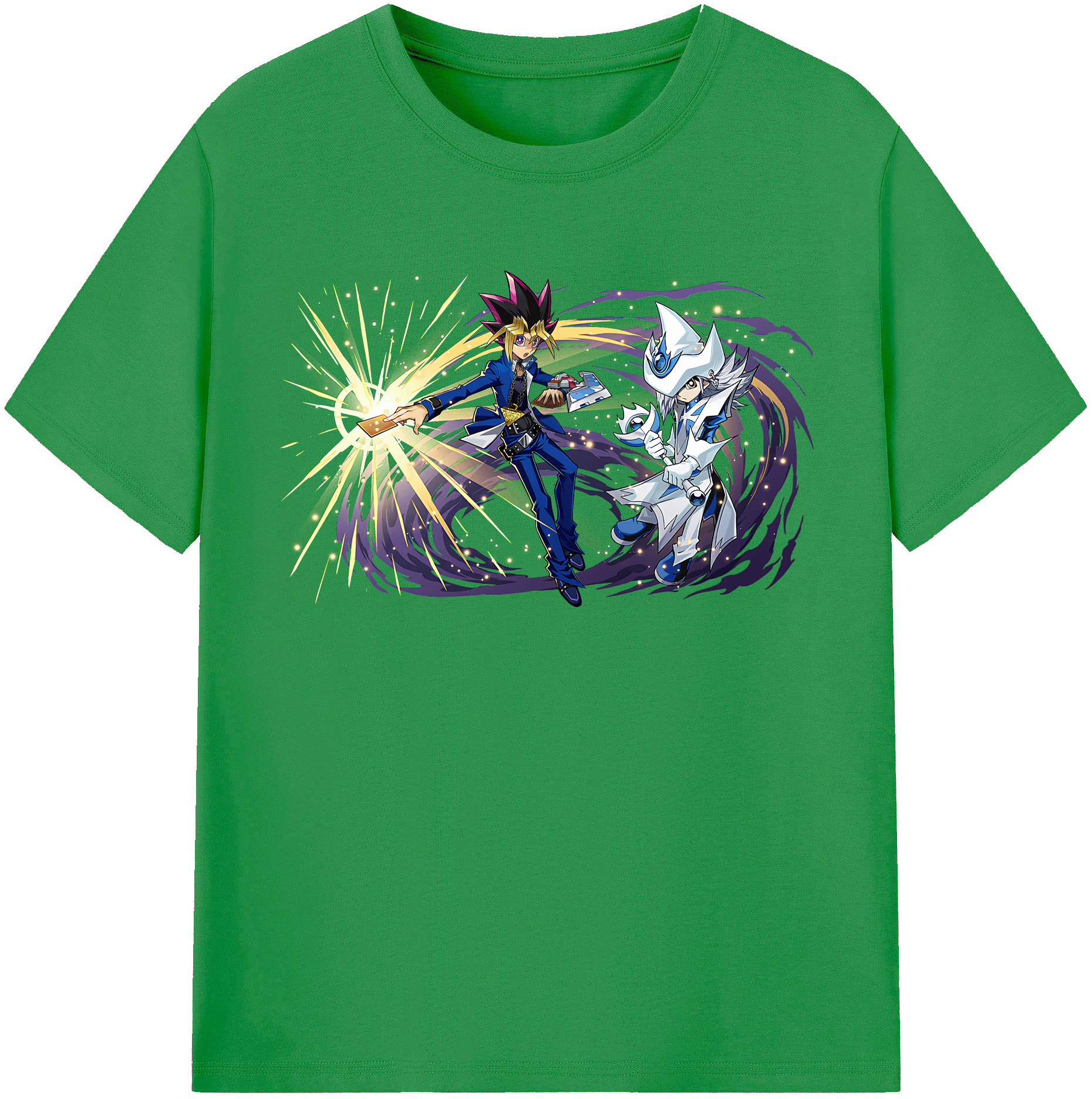 （画像用） 遊☆戯☆王 Yu-Gi-Oh! レディースカジュアルプリントTシャツ（綿100％）