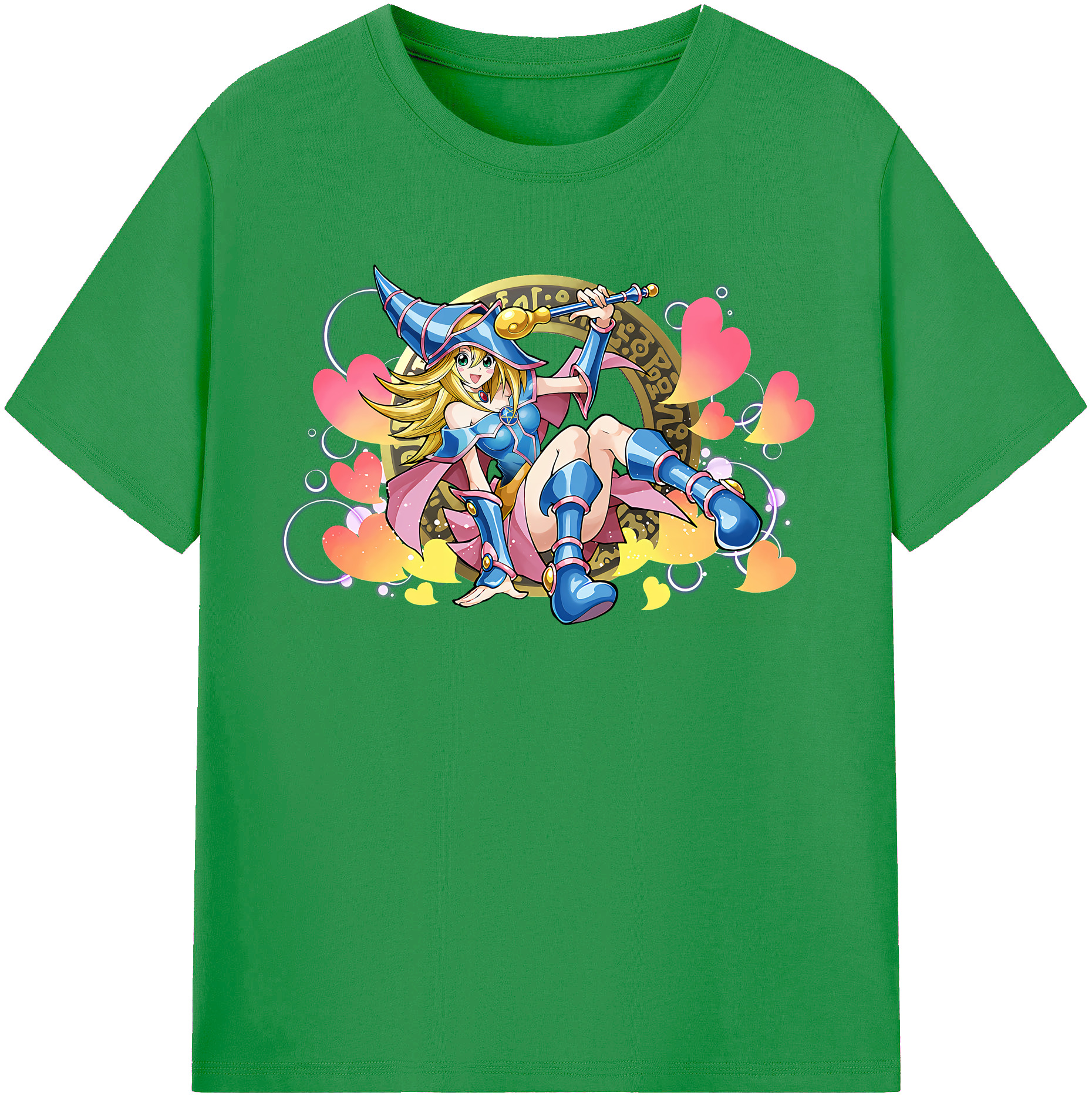 （画像用） 遊☆戯☆王 Yu-Gi-Oh! レディースカジュアルプリントTシャツ（綿100％）