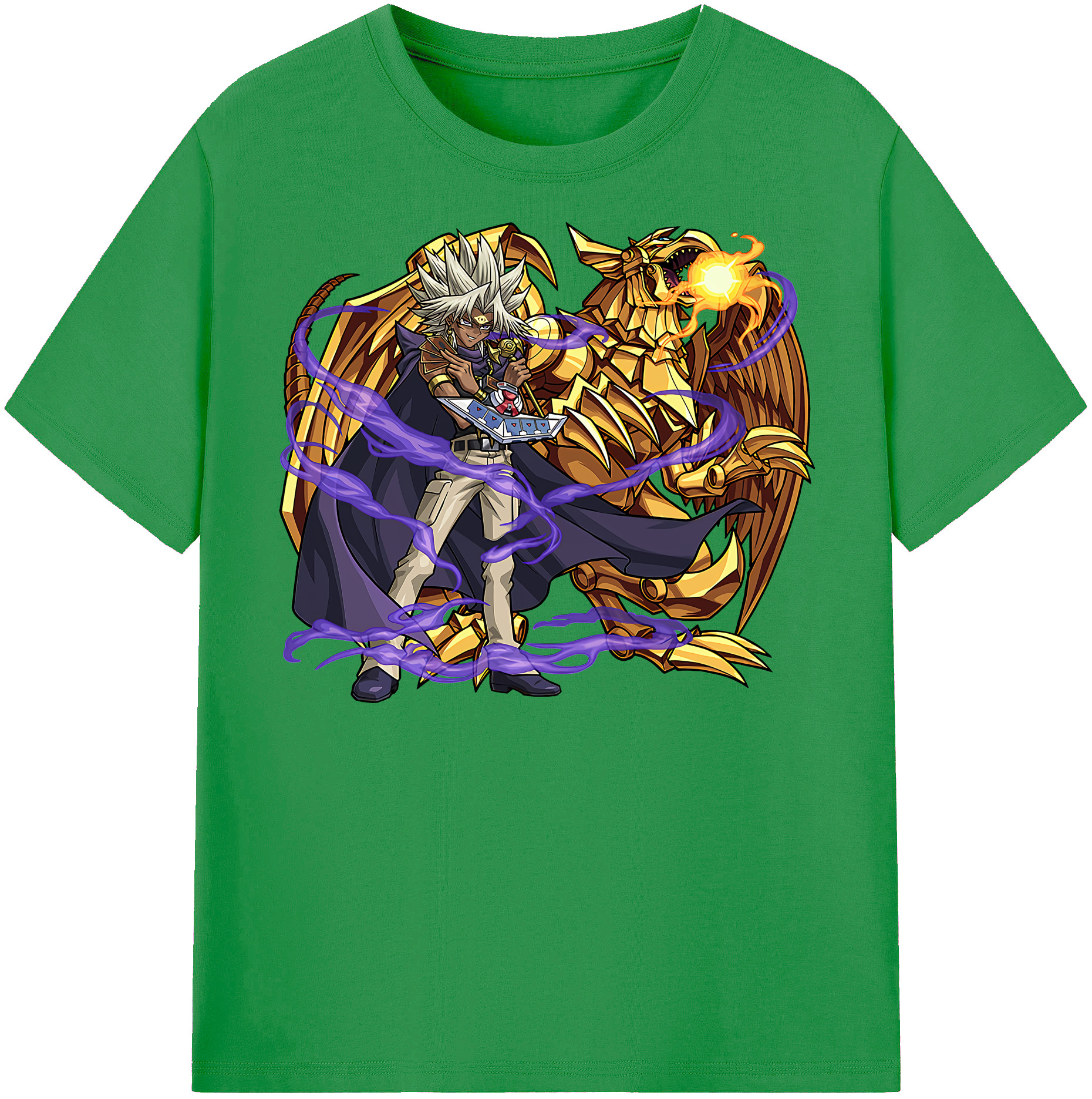 （画像用） 遊☆戯☆王 Yu-Gi-Oh! レディースカジュアルプリントTシャツ（綿100％）
