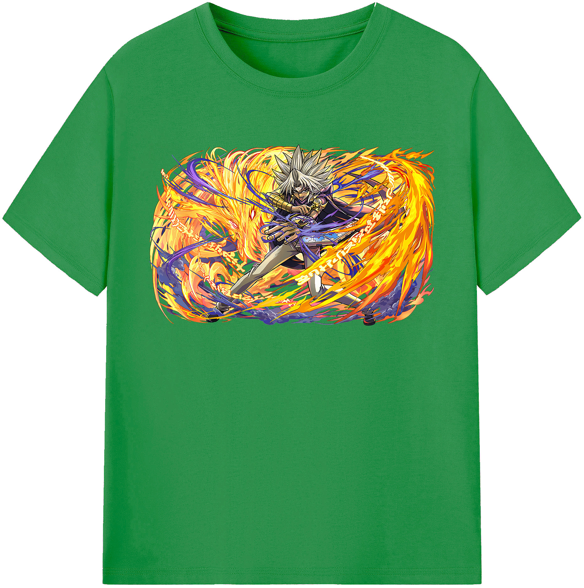 （画像用） 遊☆戯☆王 Yu-Gi-Oh! レディースカジュアルプリントTシャツ（綿100％）