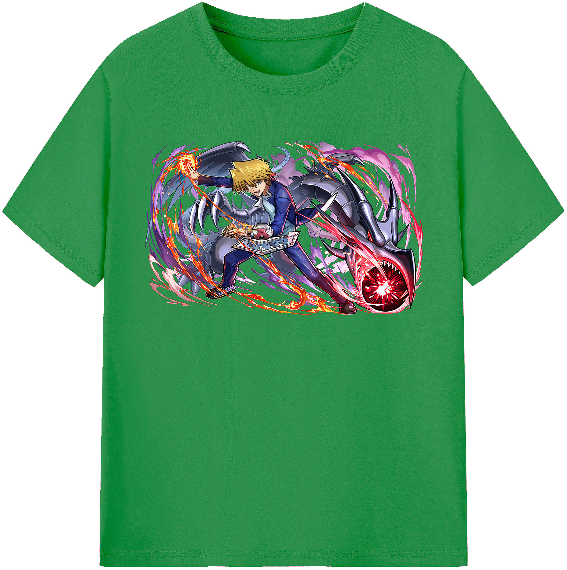（画像用） 遊☆戯☆王 Yu-Gi-Oh! レディースカジュアルプリントTシャツ（綿100％）