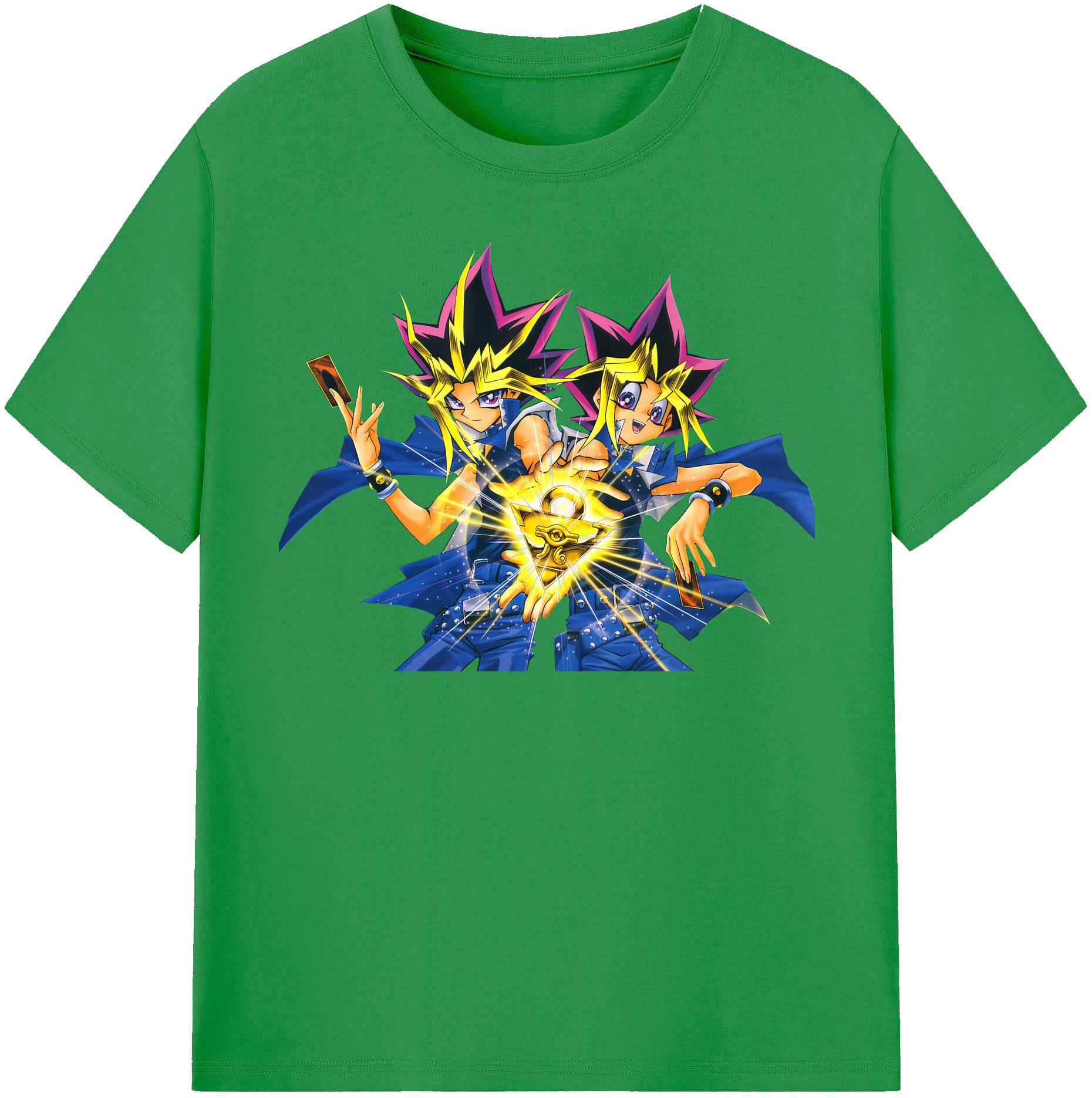 （画像用） 遊☆戯☆王 Yu-Gi-Oh! レディースカジュアルプリントTシャツ（綿100％）