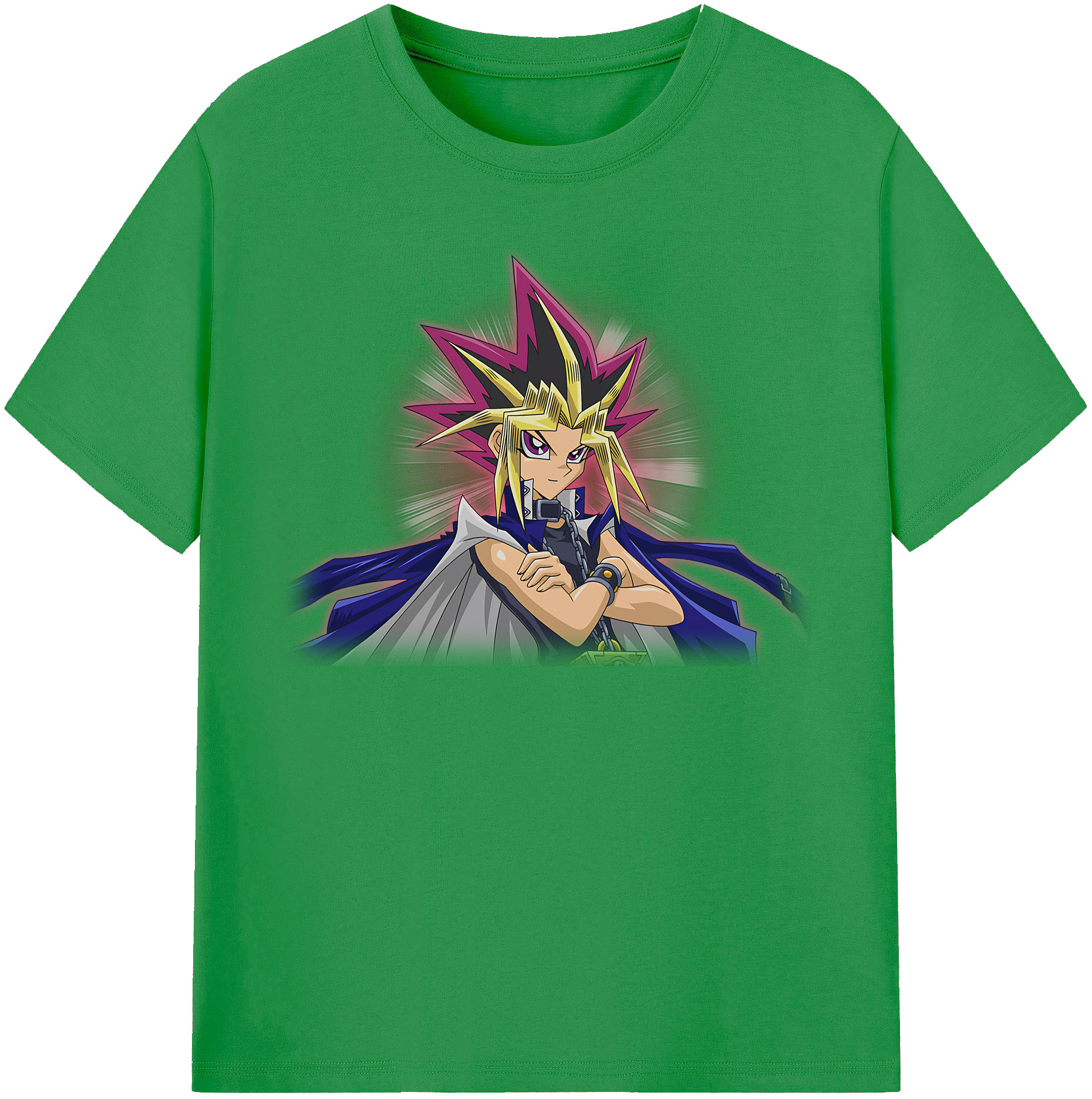（画像用） 遊☆戯☆王 Yu-Gi-Oh! レディースカジュアルプリントTシャツ（綿100％）