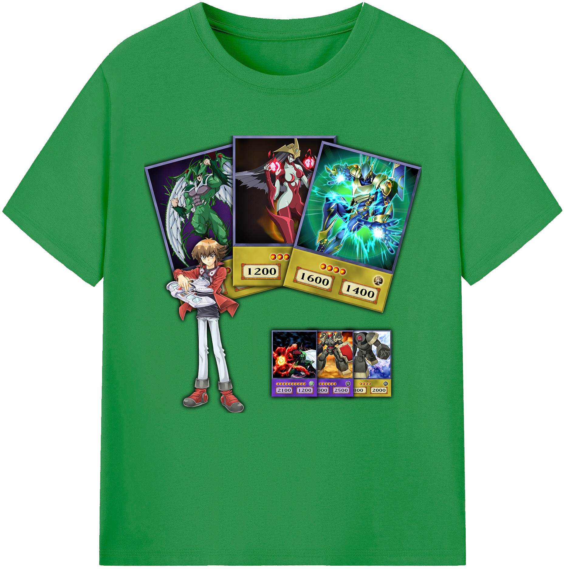 （画像用） 遊☆戯☆王 Yu-Gi-Oh! レディースカジュアルプリントTシャツ（綿100％）