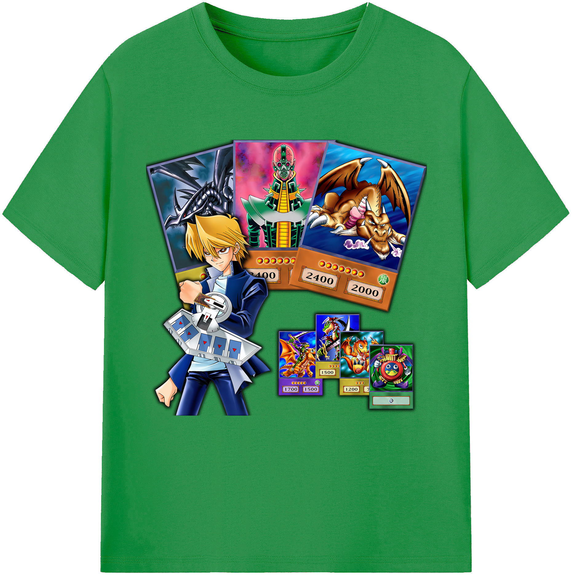 （画像用） 遊☆戯☆王 Yu-Gi-Oh! レディースカジュアルプリントTシャツ（綿100％）