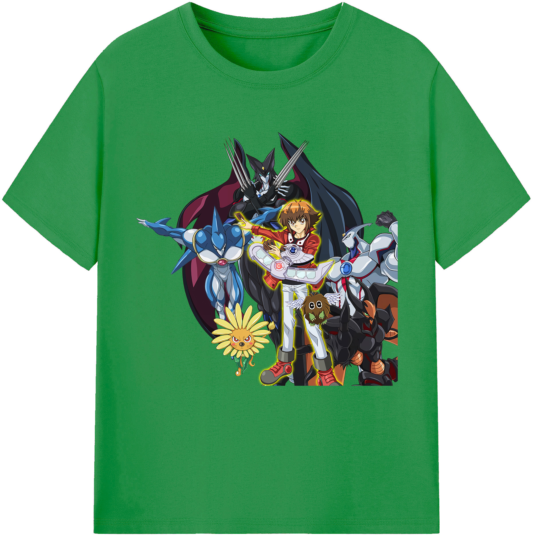 （画像用） 遊☆戯☆王 Yu-Gi-Oh! レディースカジュアルプリントTシャツ（綿100％）