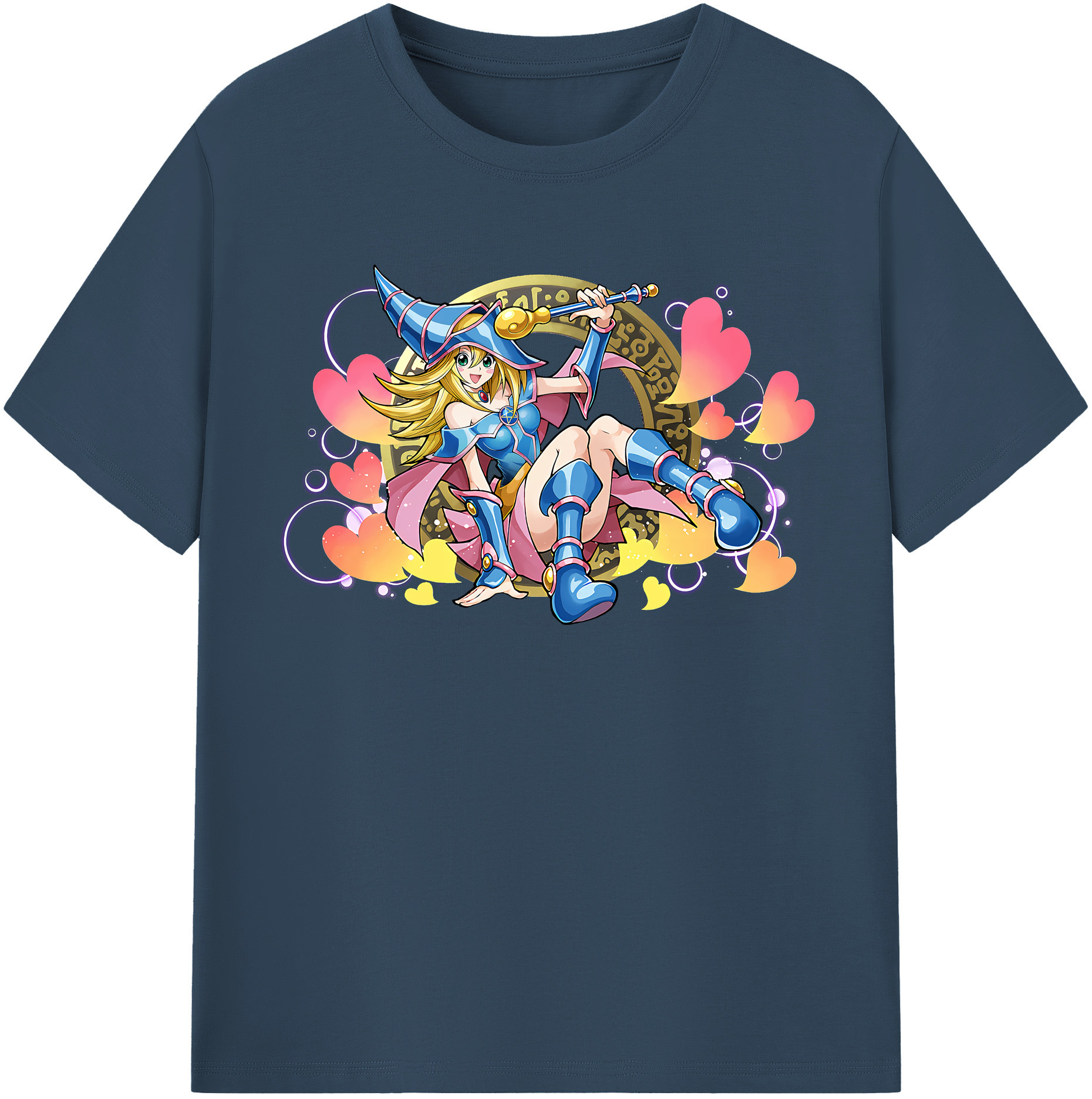（画像用） 遊☆戯☆王 Yu-Gi-Oh! レディースカジュアルプリントTシャツ（綿100％）