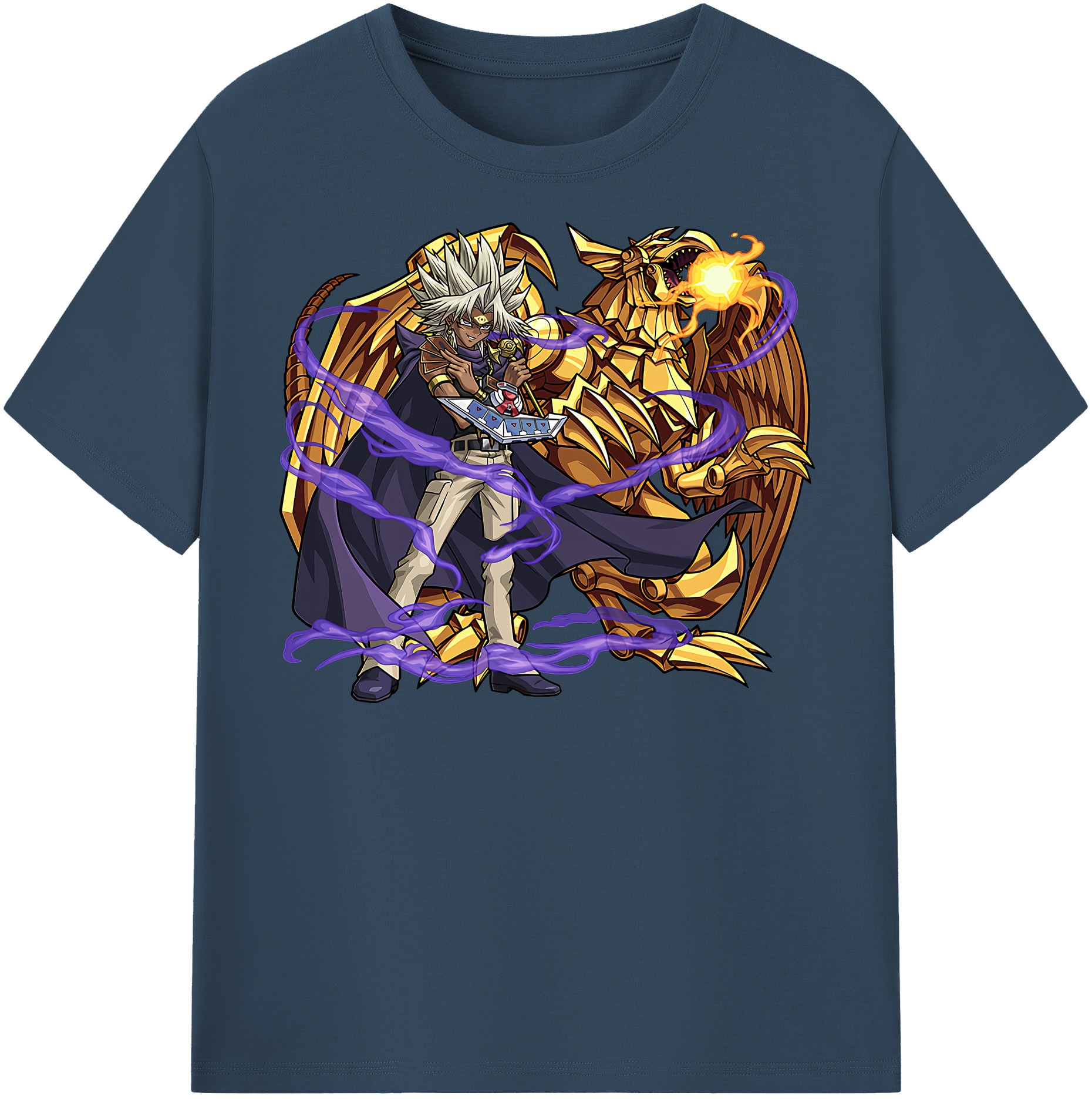 （画像用） 遊☆戯☆王 Yu-Gi-Oh! レディースカジュアルプリントTシャツ（綿100％）