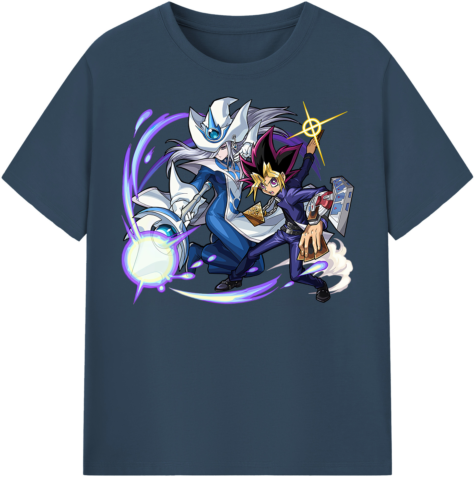 （画像用） 遊☆戯☆王 Yu-Gi-Oh! レディースカジュアルプリントTシャツ（綿100％）