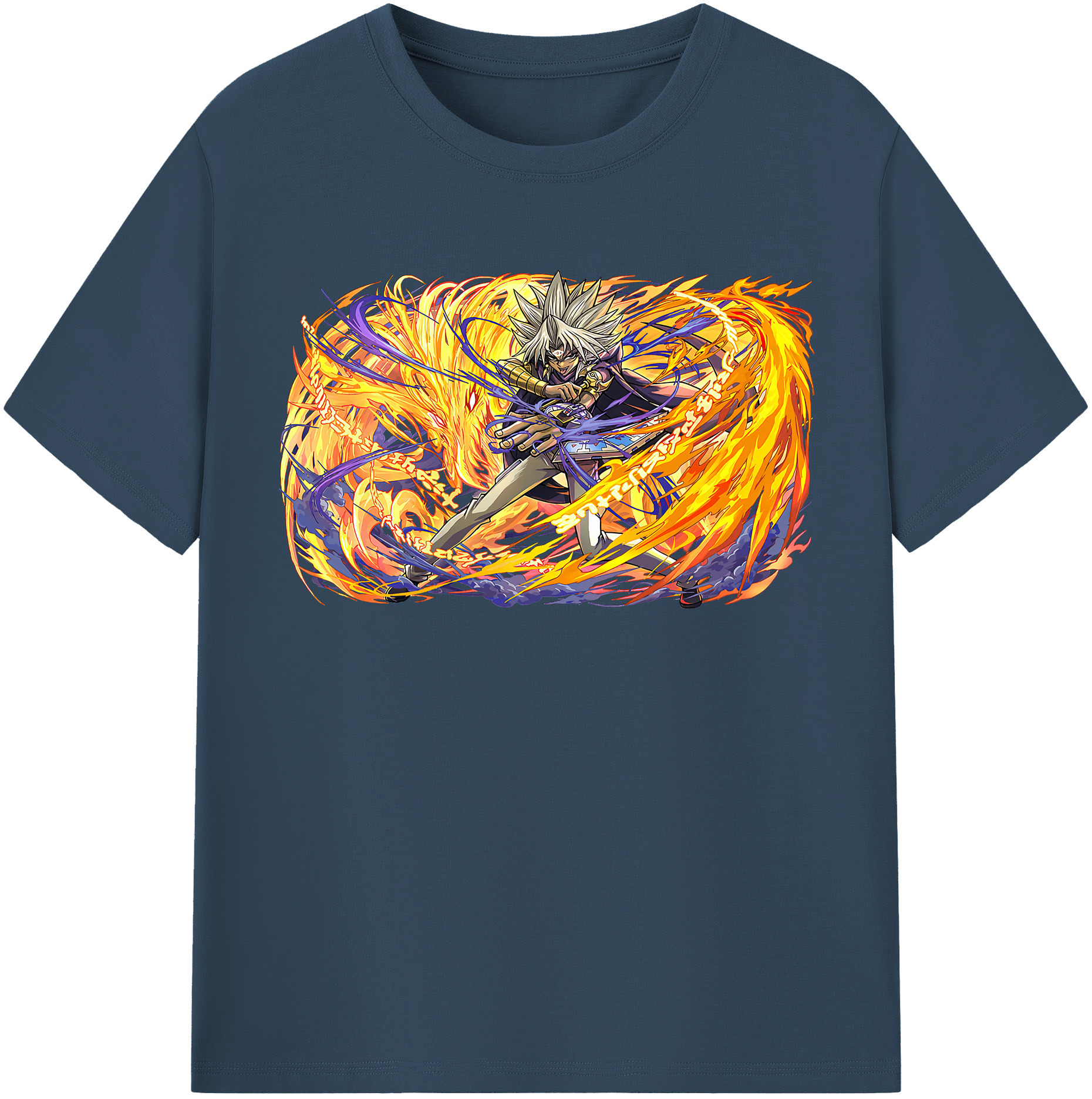 （画像用） 遊☆戯☆王 Yu-Gi-Oh! レディースカジュアルプリントTシャツ（綿100％）