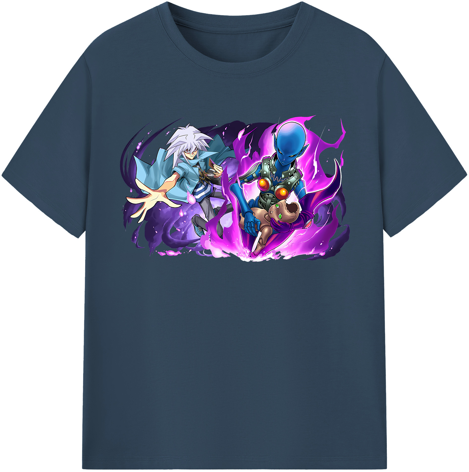 （画像用） 遊☆戯☆王 Yu-Gi-Oh! レディースカジュアルプリントTシャツ（綿100％）