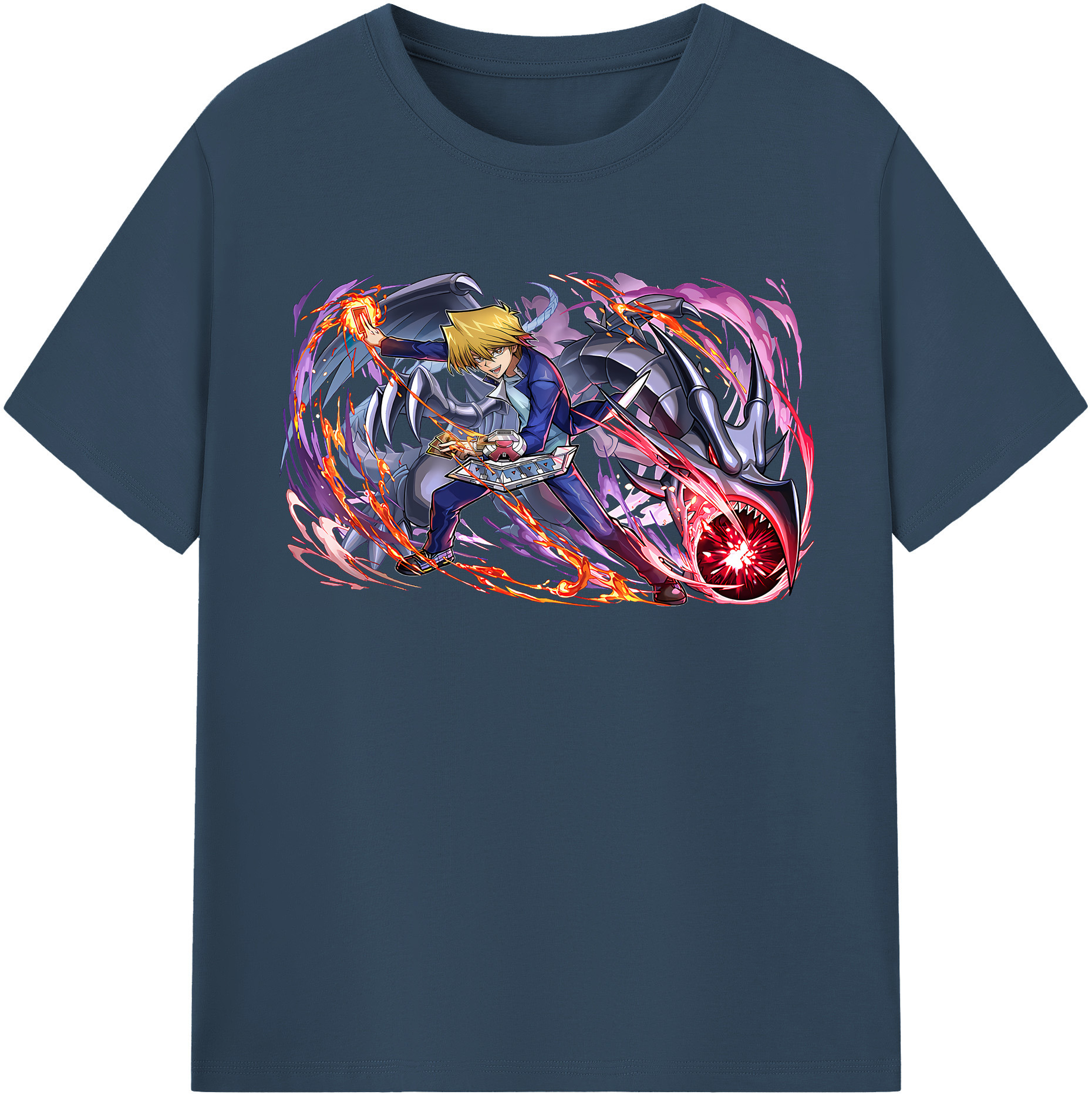 （画像用） 遊☆戯☆王 Yu-Gi-Oh! レディースカジュアルプリントTシャツ（綿100％）