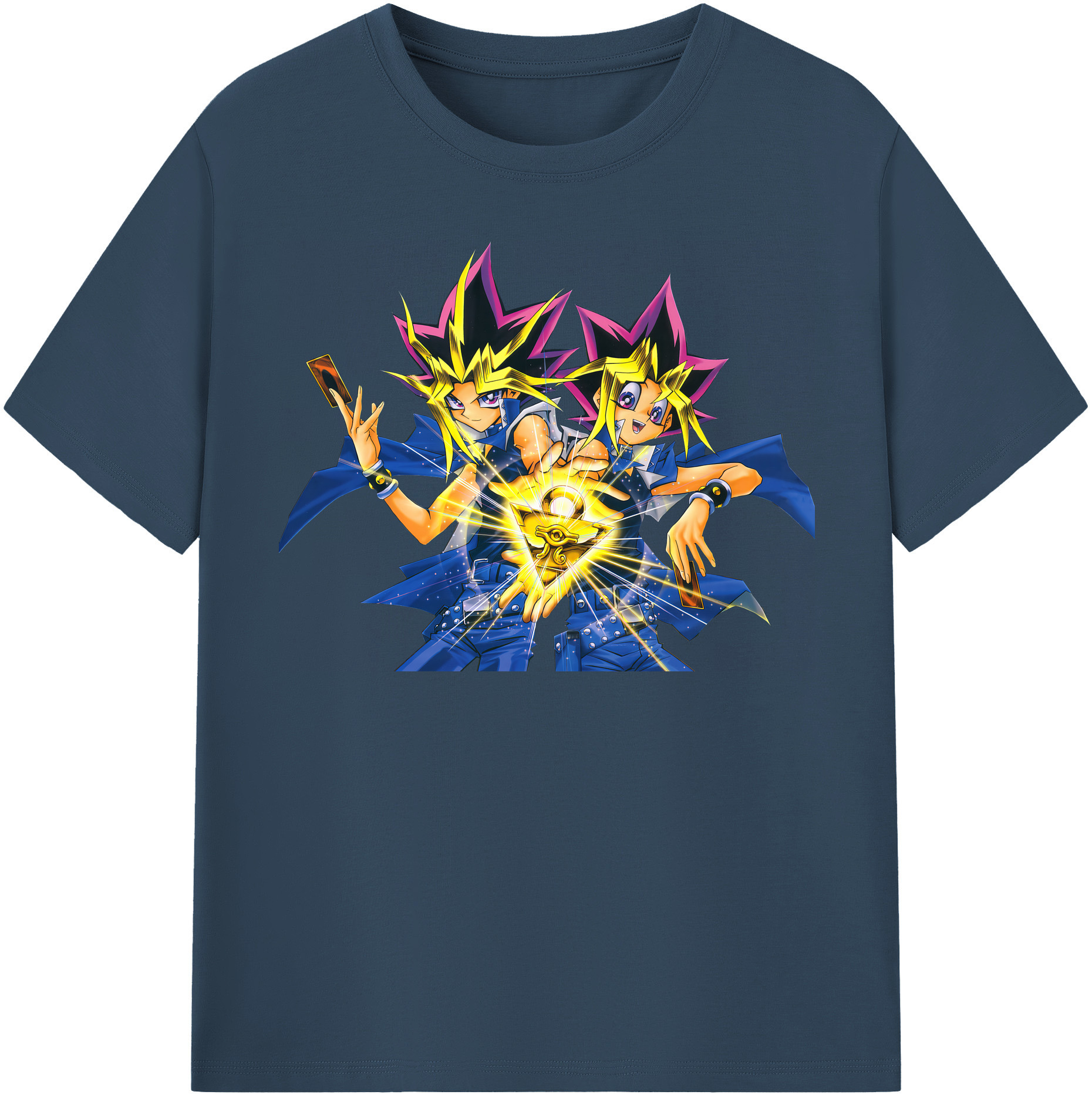 （画像用） 遊☆戯☆王 Yu-Gi-Oh! レディースカジュアルプリントTシャツ（綿100％）