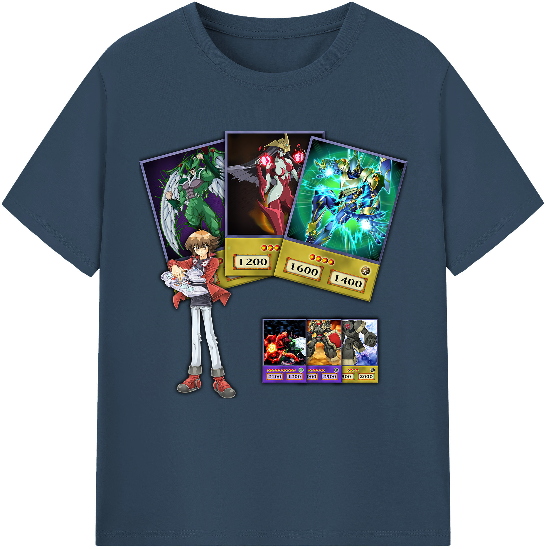 （画像用） 遊☆戯☆王 Yu-Gi-Oh! レディースカジュアルプリントTシャツ（綿100％）