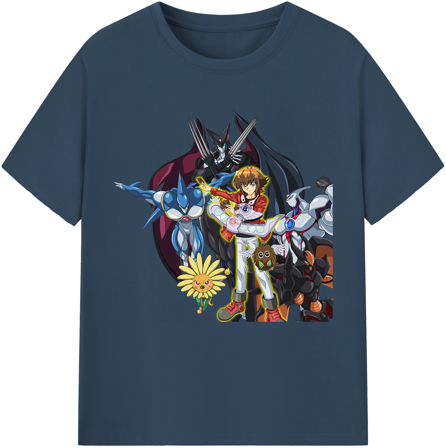 （画像用） 遊☆戯☆王 Yu-Gi-Oh! レディースカジュアルプリントTシャツ（綿100％）