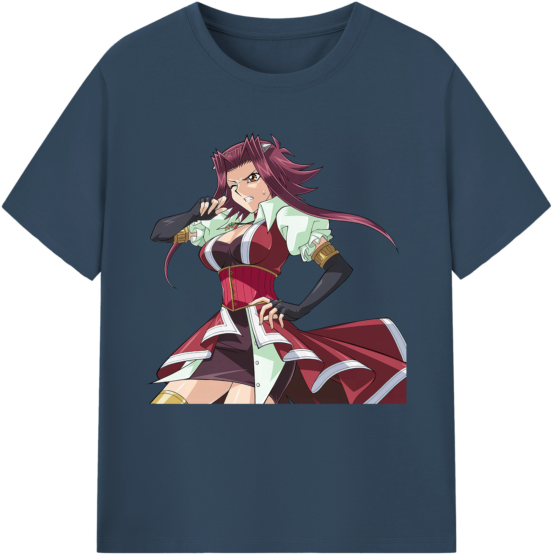 （画像用） 遊☆戯☆王 Yu-Gi-Oh! レディースカジュアルプリントTシャツ（綿100％）