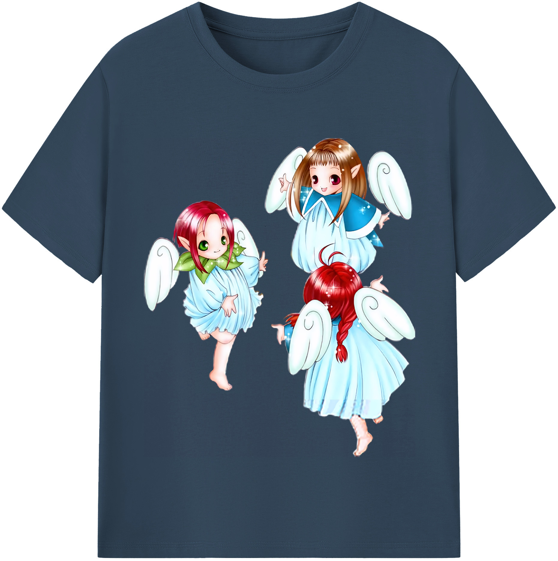 （画像用） 遊☆戯☆王 Yu-Gi-Oh! レディースカジュアルプリントTシャツ（綿100％）
