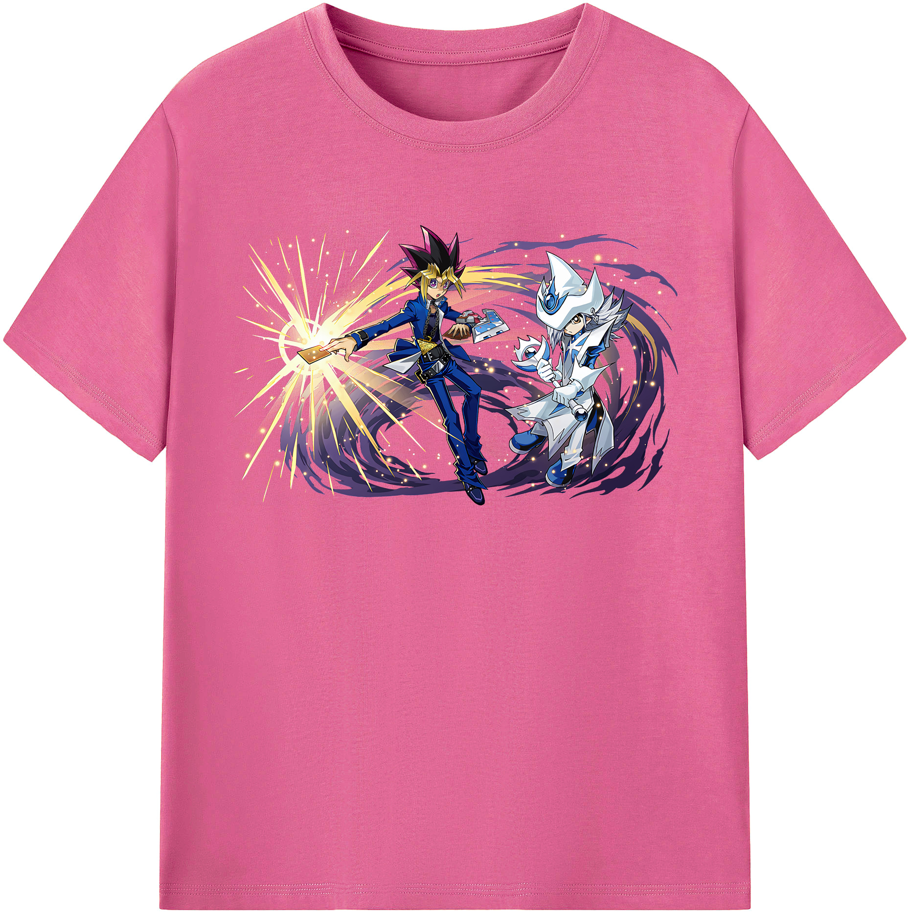 （画像用） 遊☆戯☆王 Yu-Gi-Oh! レディースカジュアルプリントTシャツ（綿100％）